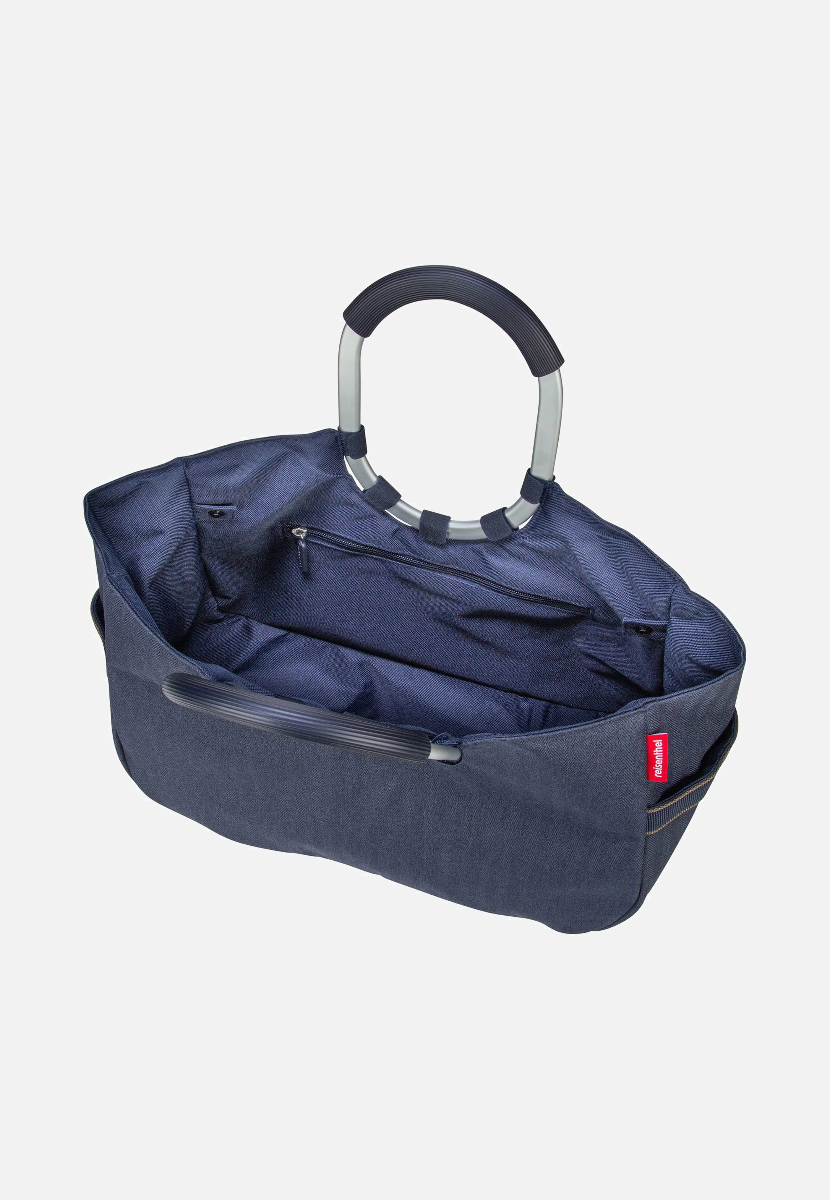 loopshopper M Herringbone Dark Blue - Einkaufskorb - Image 4