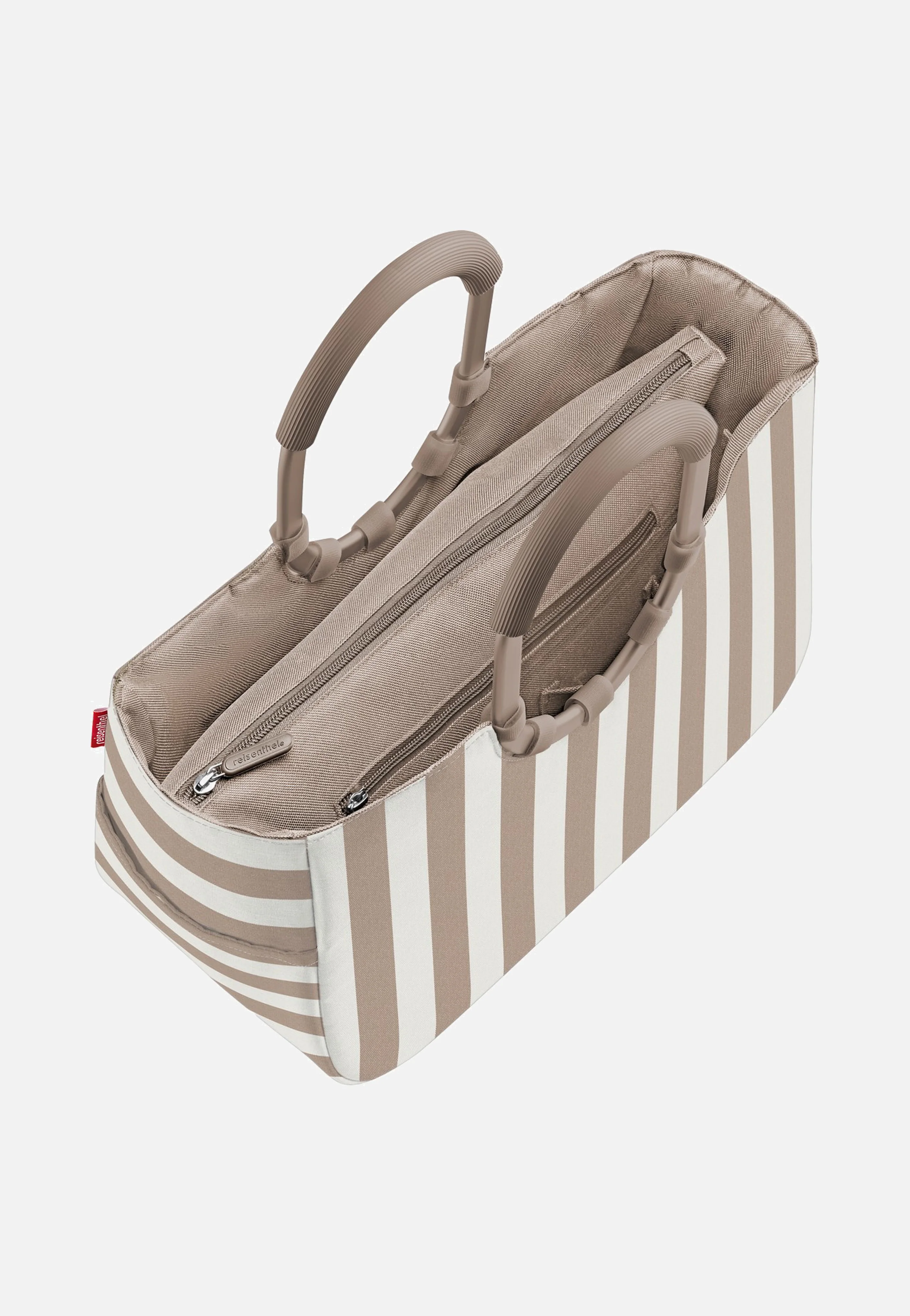 Loopshopper M Summerstripes Coffee - Einkaufskorb - Image 3