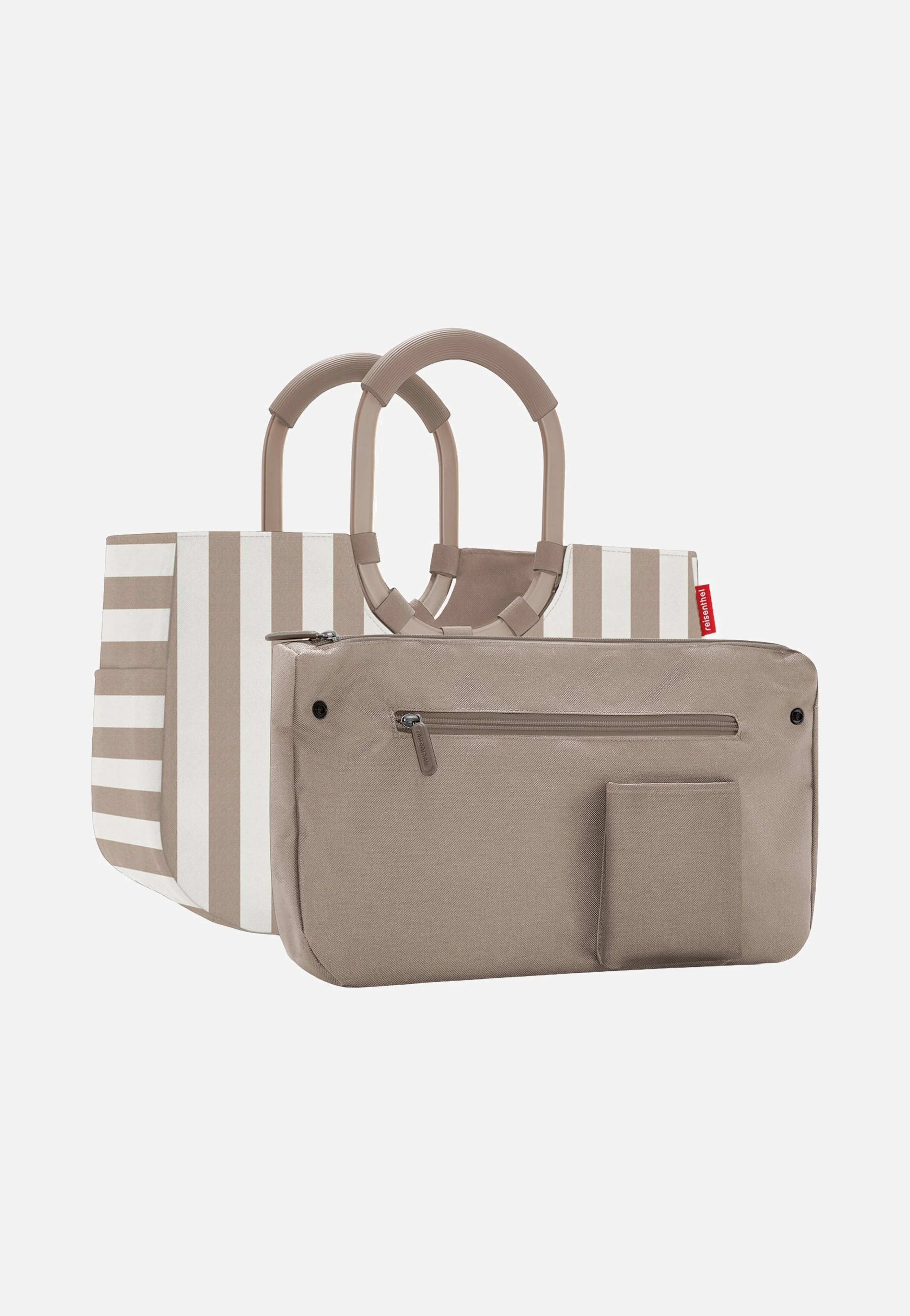 Loopshopper M Summerstripes Coffee - Einkaufskorb - Image 4