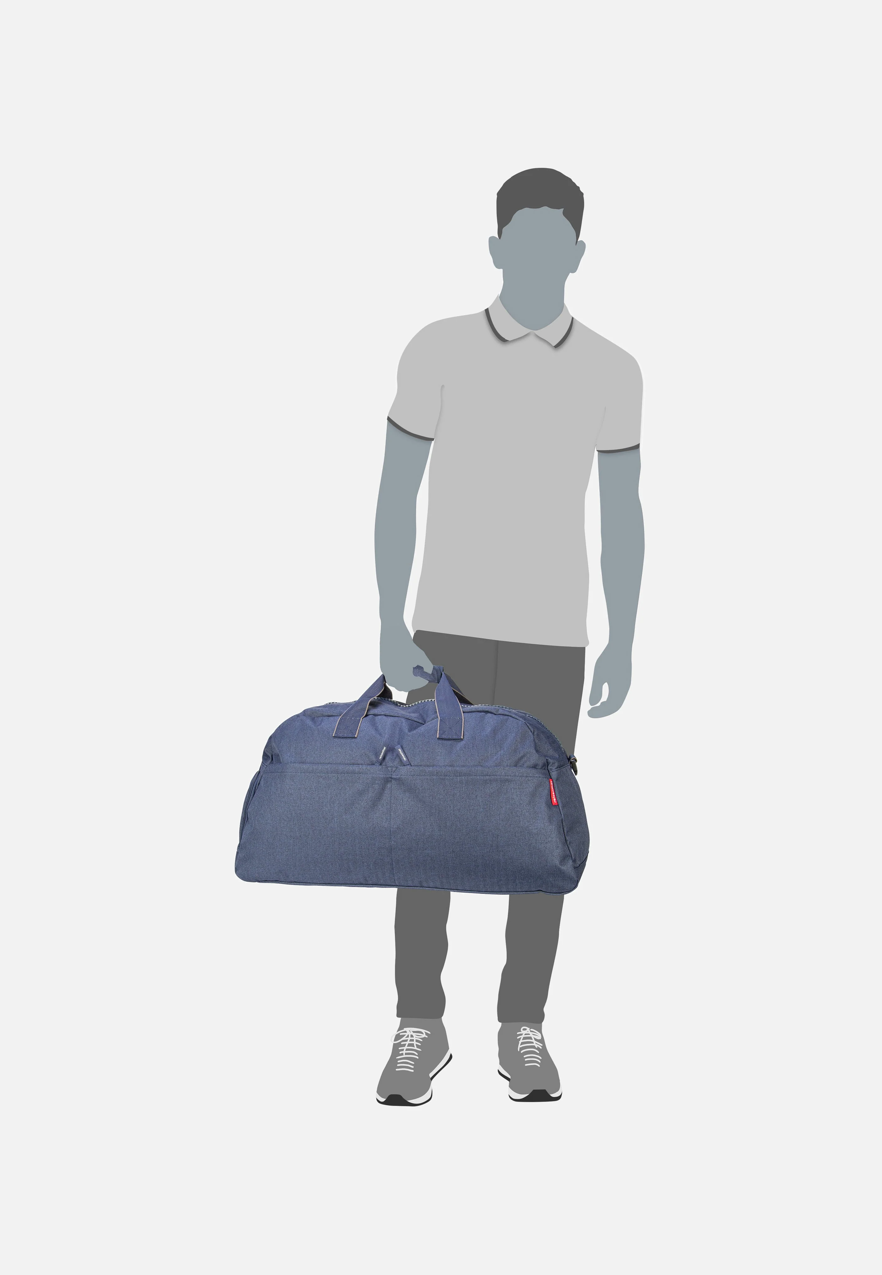 overnighter plus Herringbone Dark Blue - Weekender - Image 7