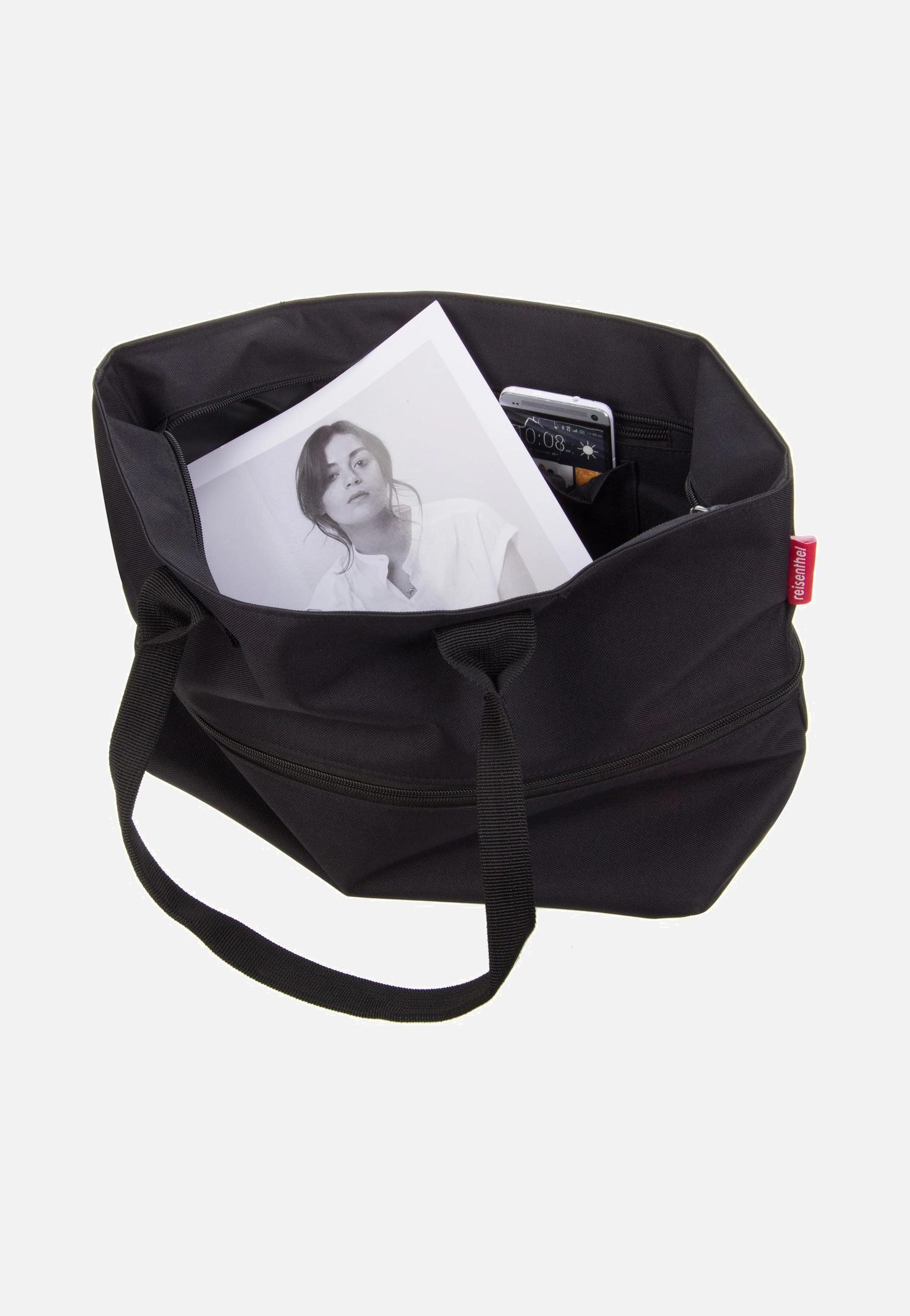 shopper e1 Schwarz - Einkaufstasche - Image 3