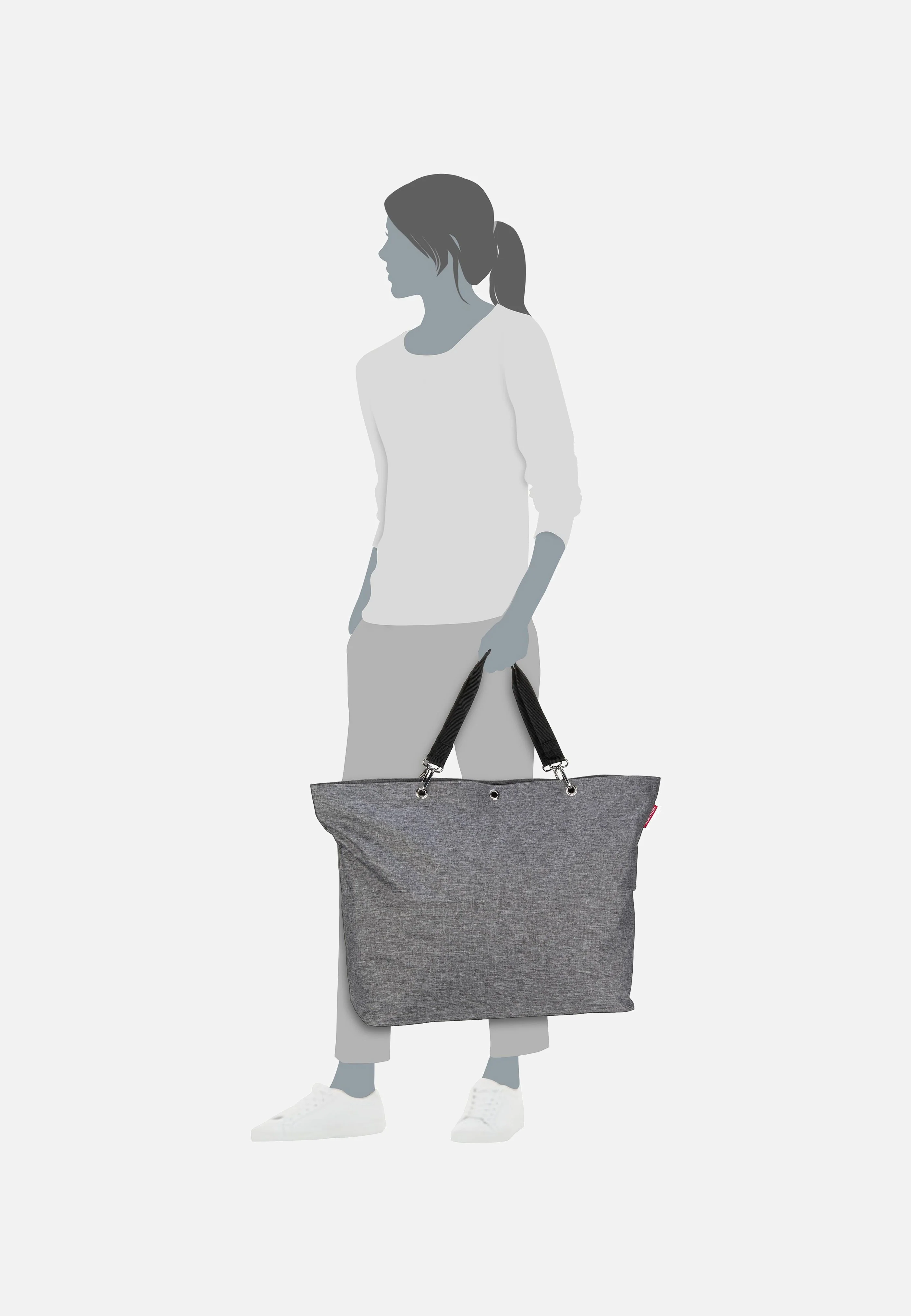 shopper XL twist Twist Silver - Einkaufstasche - Image 5