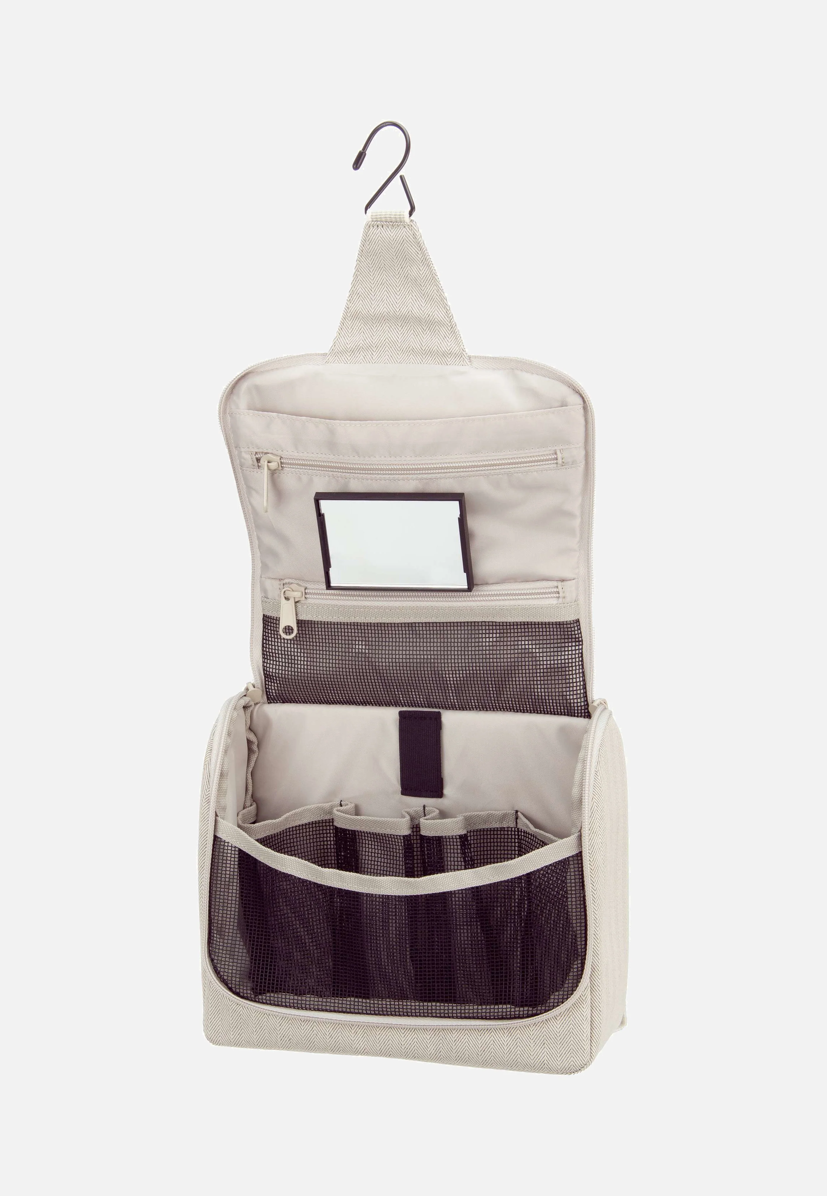 toiletbag L Herringbone Sand - Kulturbeutel - Image 3