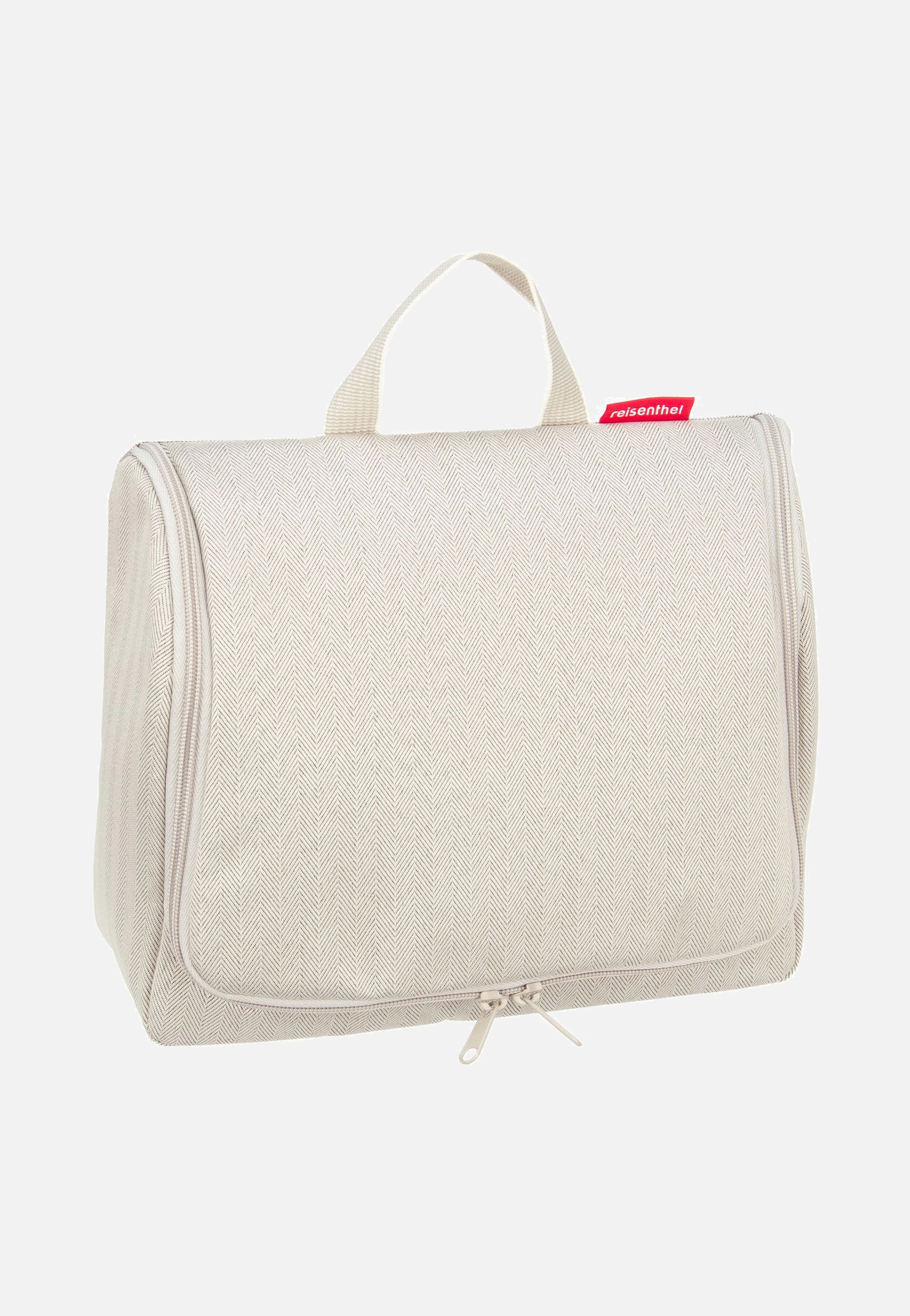toiletbag XL Herringbone Sand - Kulturbeutel