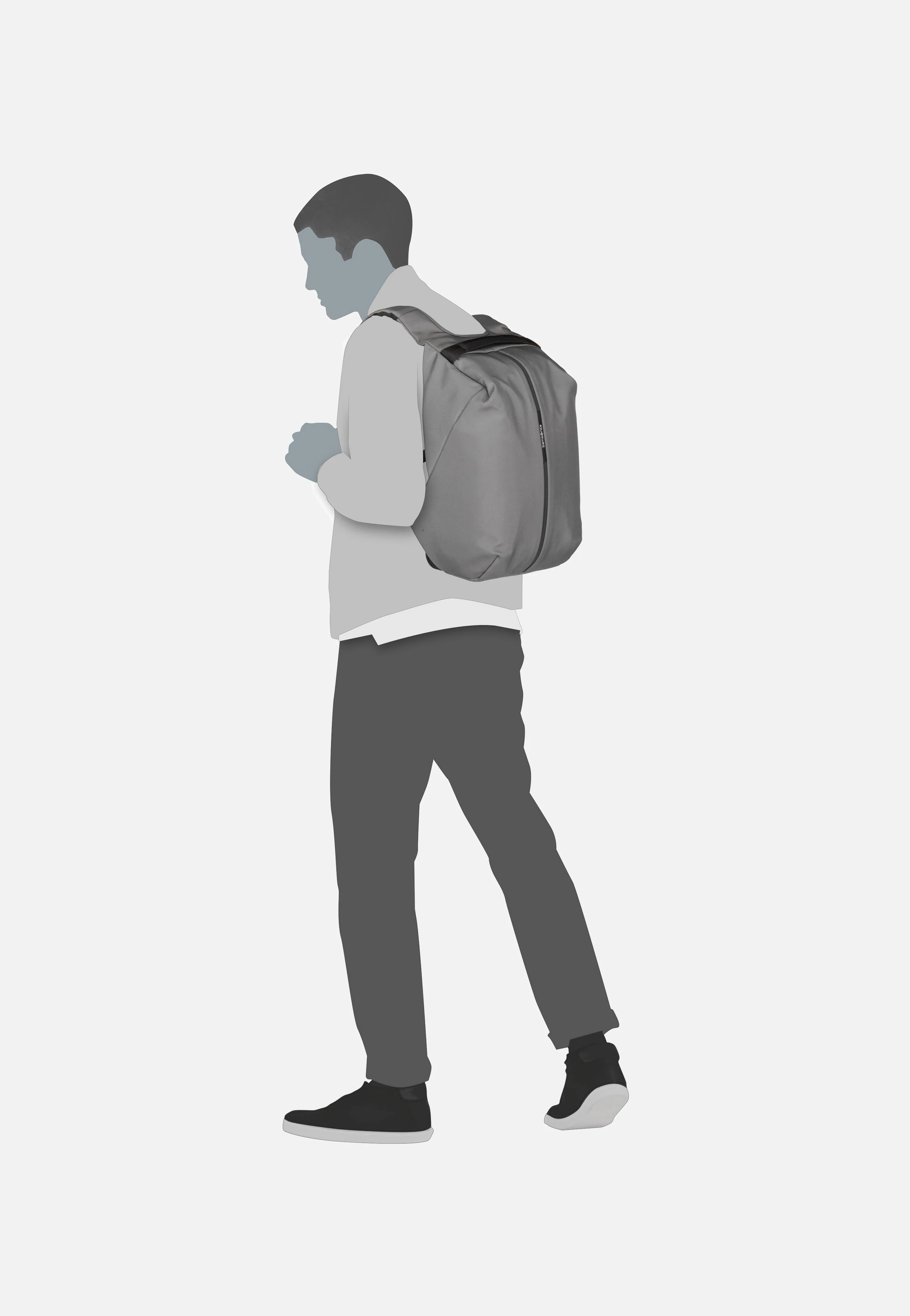 Securipak 2.0 Backpack 14.1'' Grey - Rucksack - Image 6