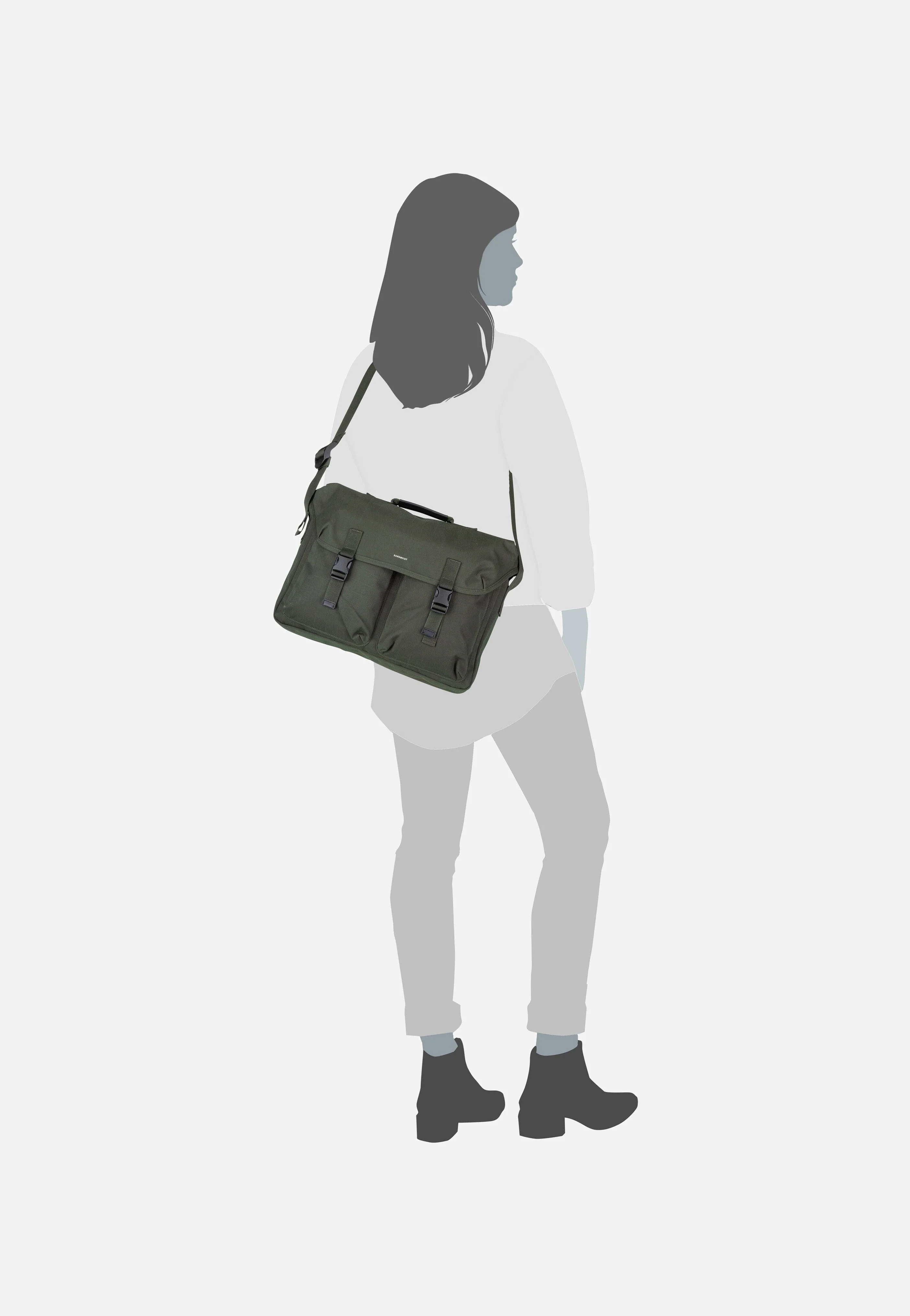 Everyday Msng Dark Green - Messenger Bag - Image 6