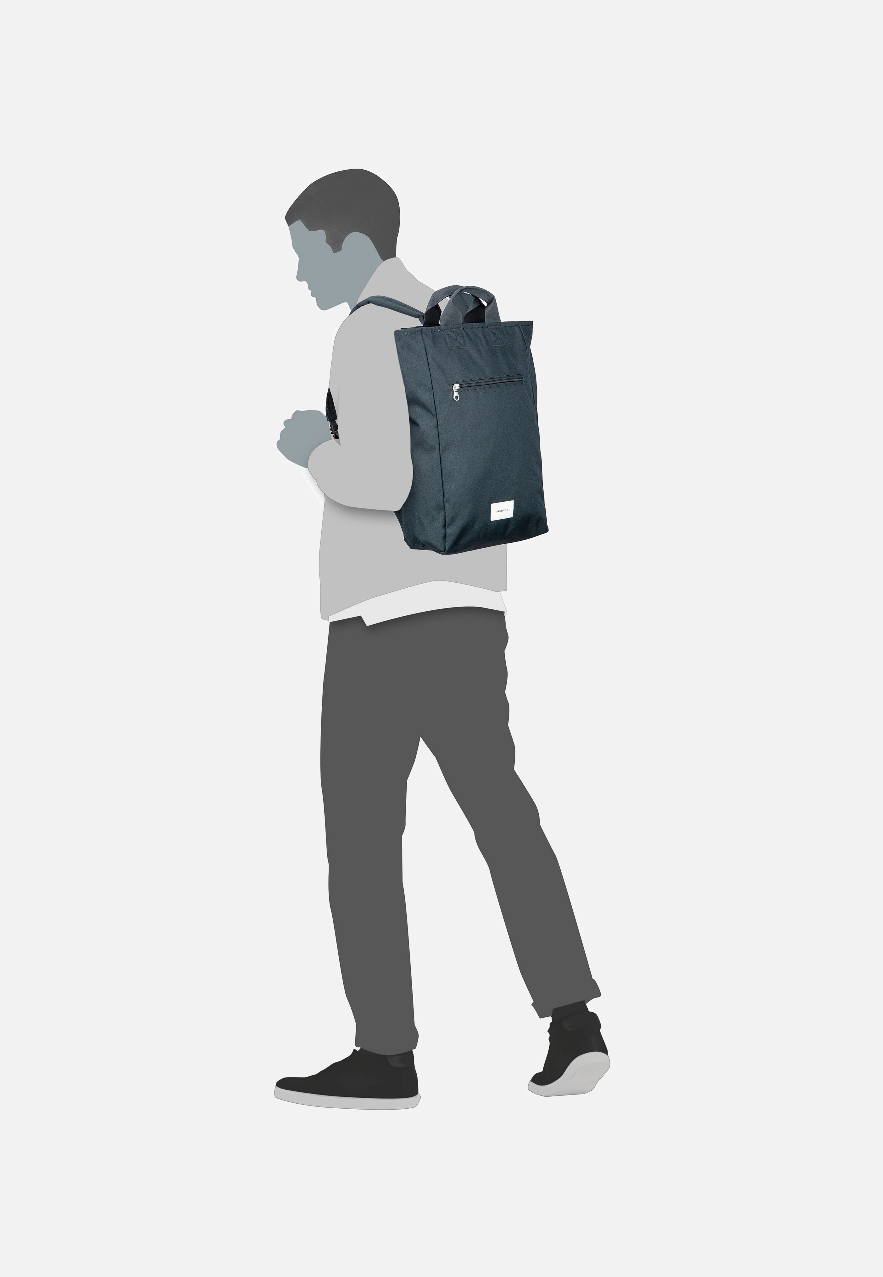 Ground 2-Way Bag Navy - Rucksack - Image 5