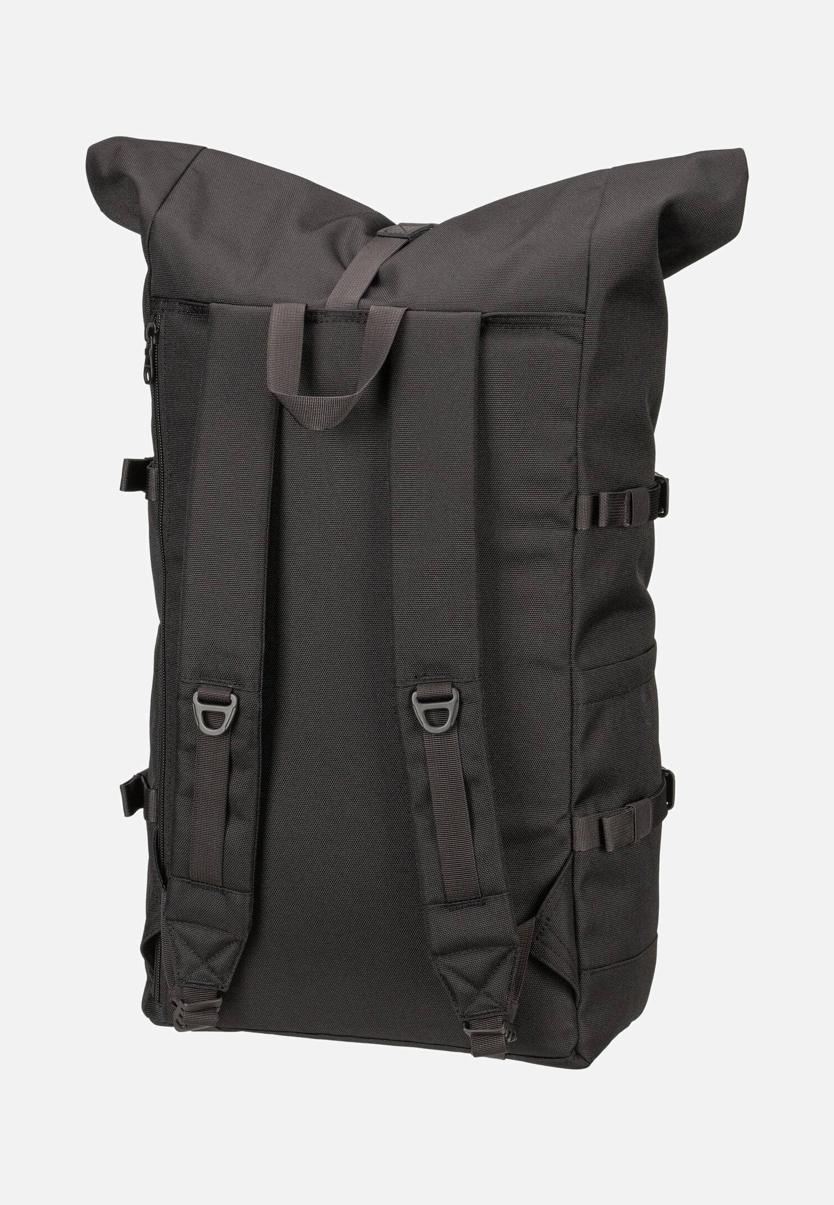 Icon BP L Black/Black Leather - Rolltop Rucksack - Image 2