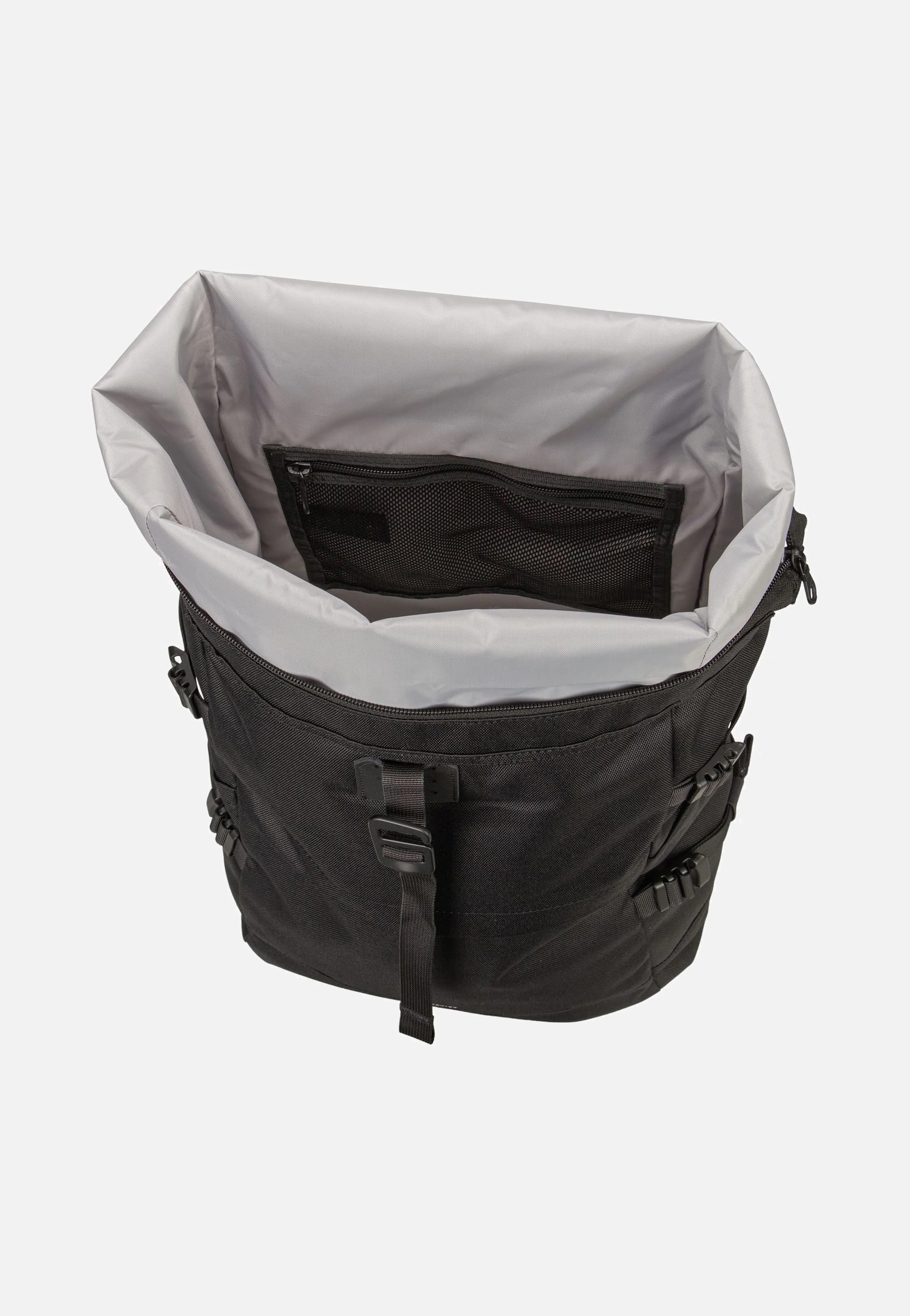 Icon BP L Black/Black Leather - Rolltop Rucksack - Image 3