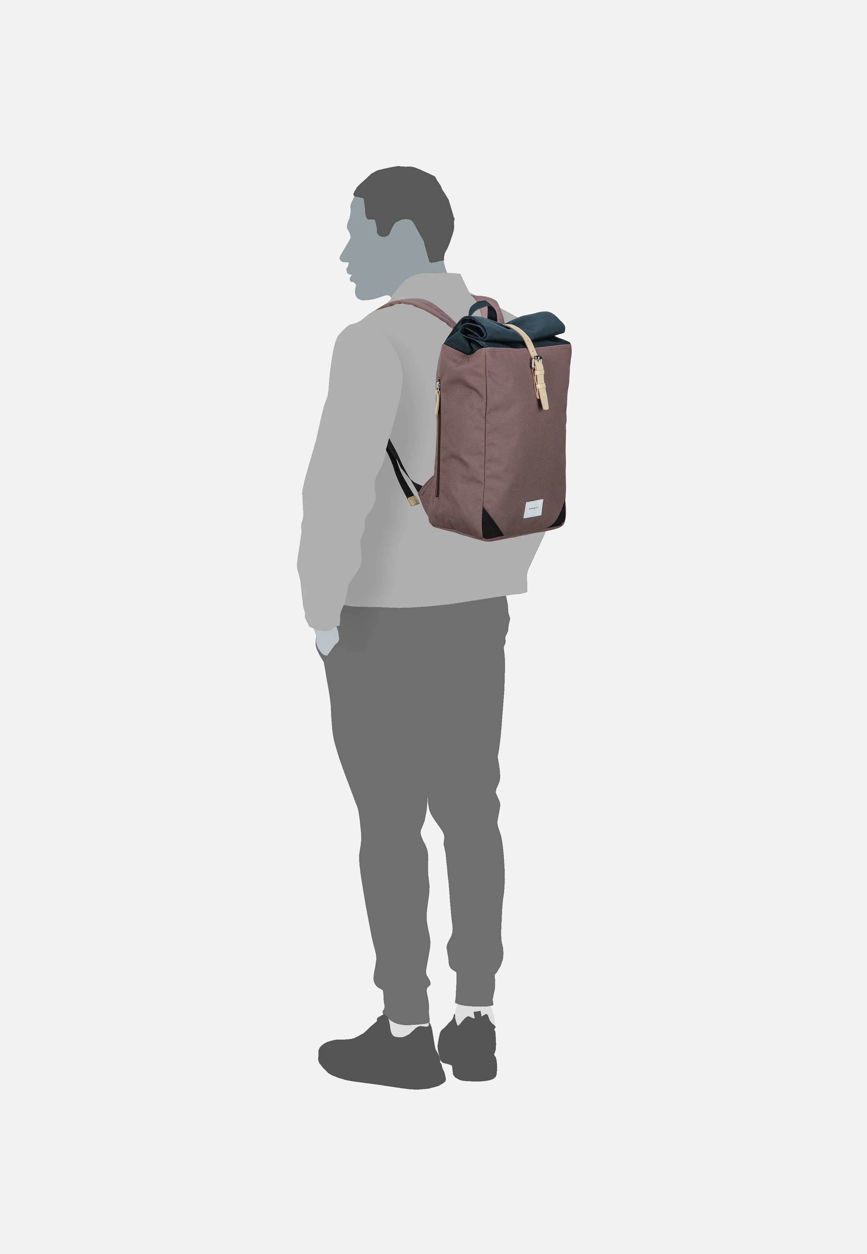 Kurt Multi Lilac Dawn - Rolltop Rucksack - Image 6