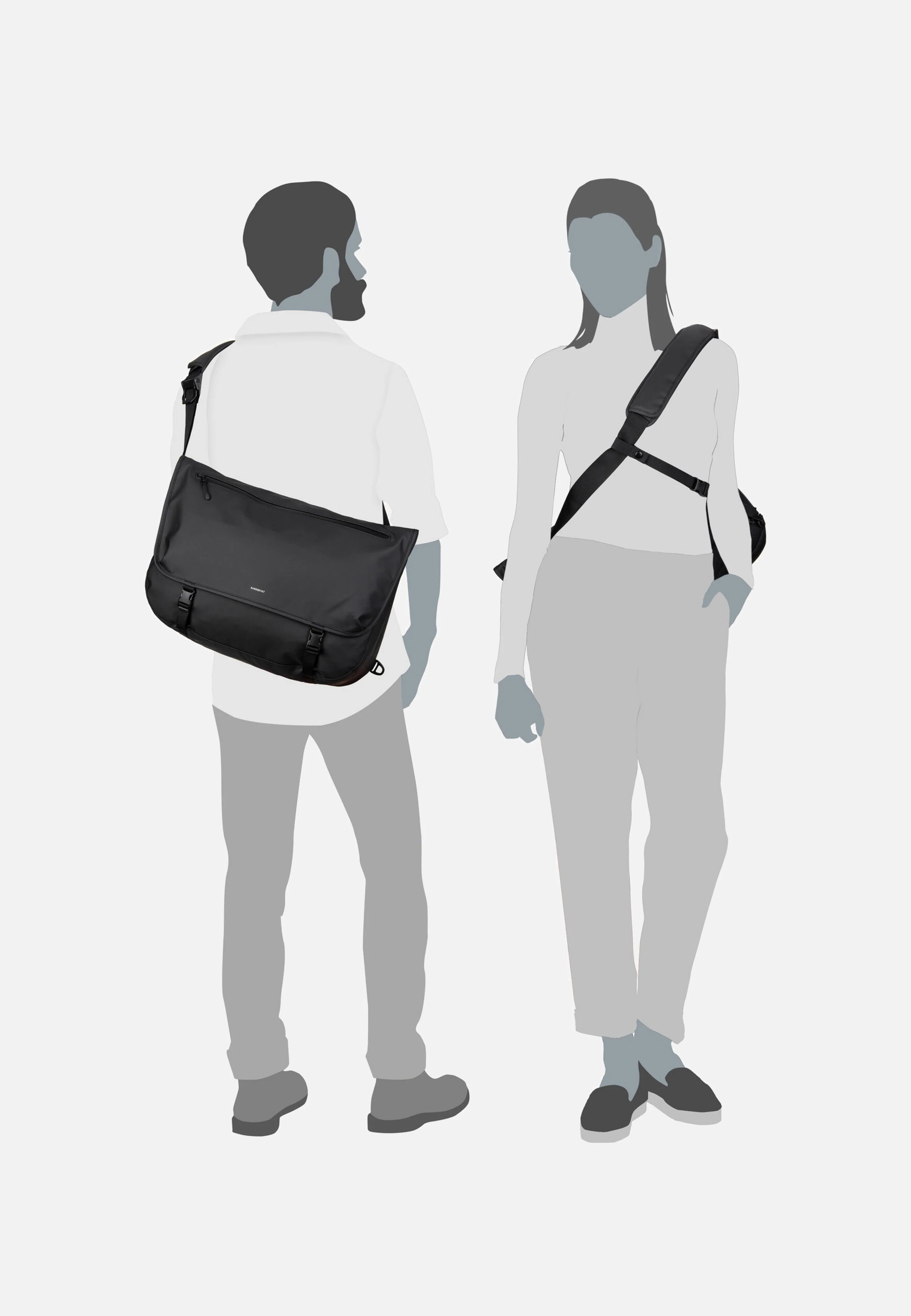Stream Msng Black - Messenger Bag - Image 5