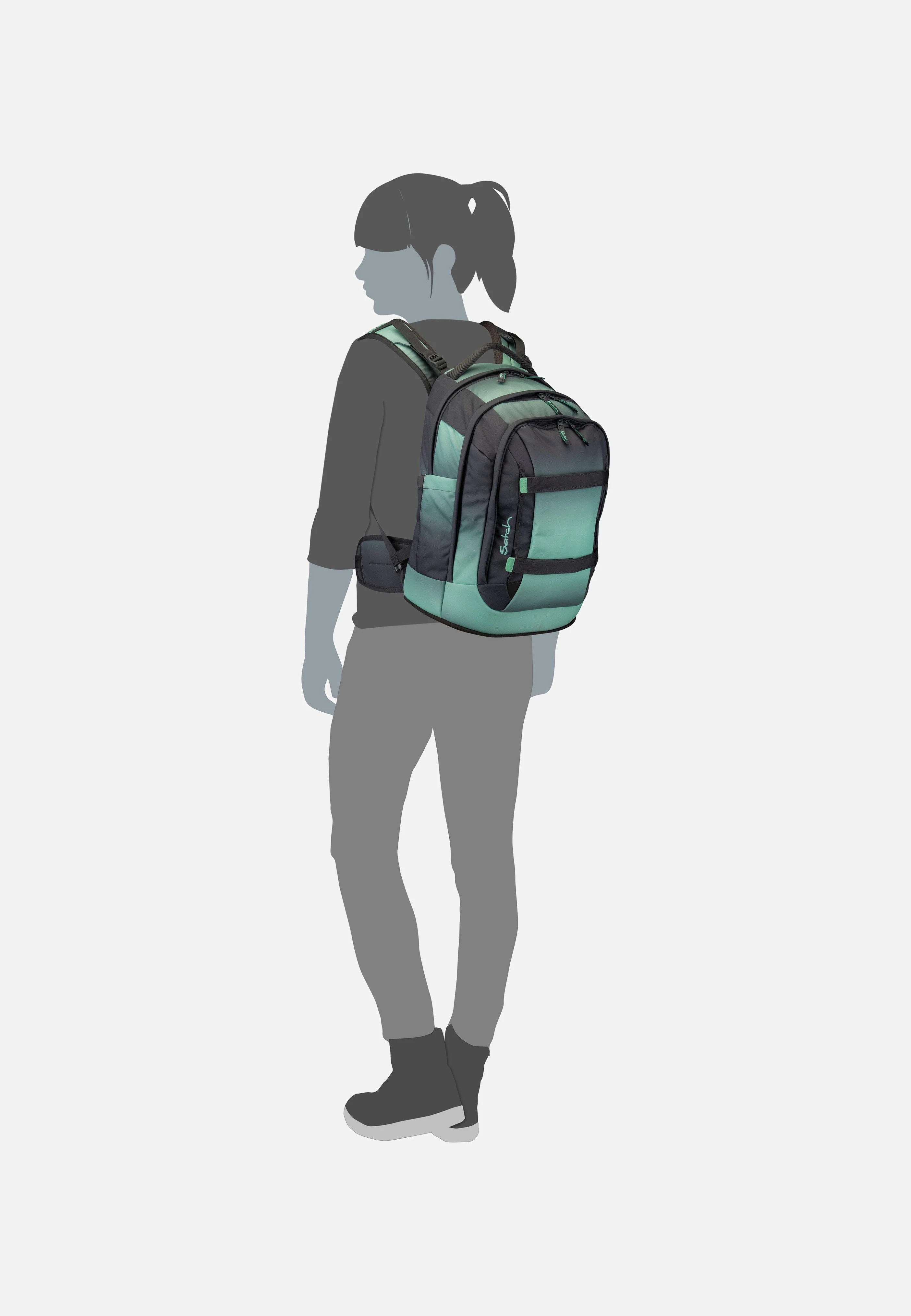 satch Pack Gradient Mint - Schulranzen - Image 8