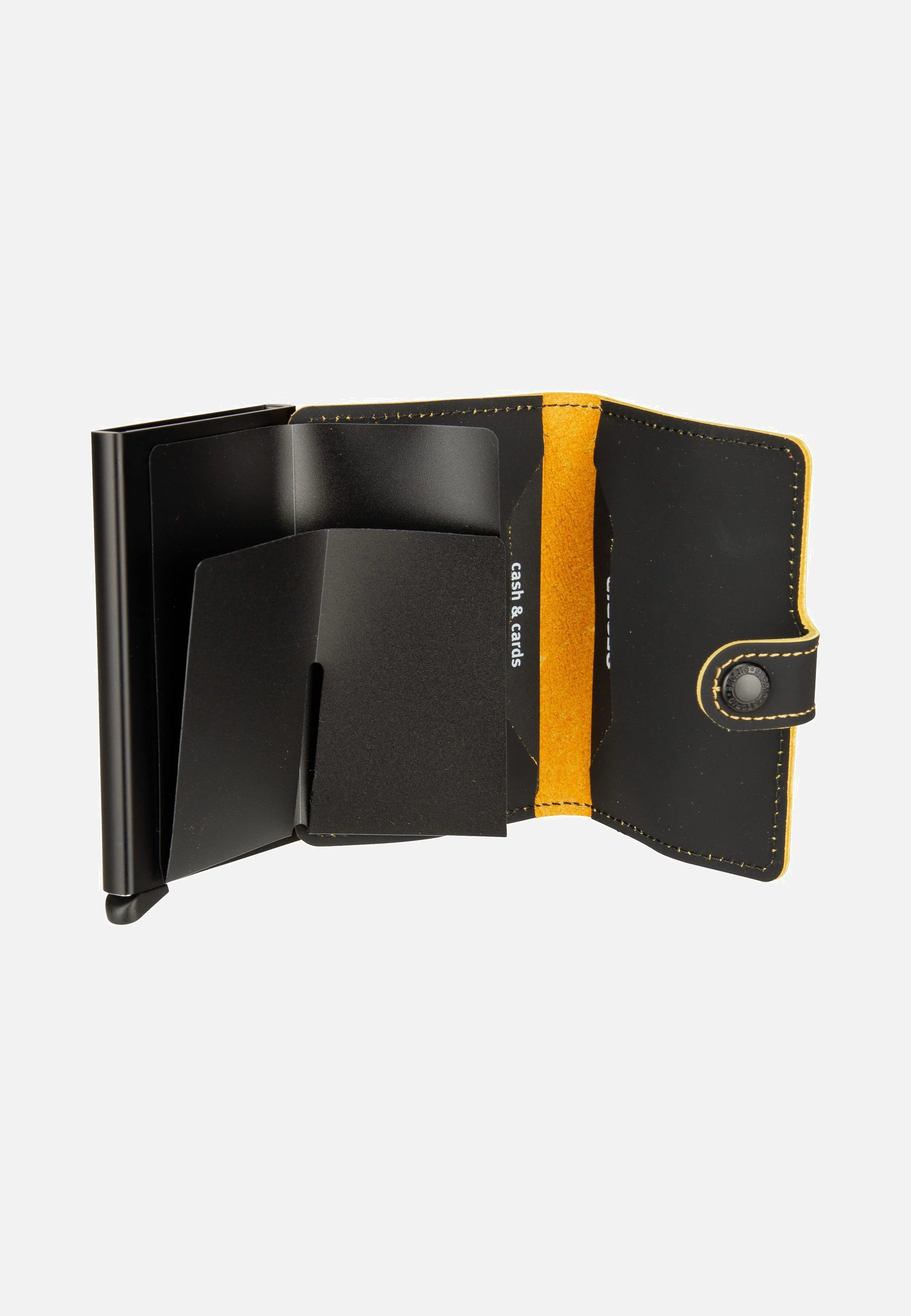 Miniwallet Matte Black-Ochre - Portemonnaie - Image 3