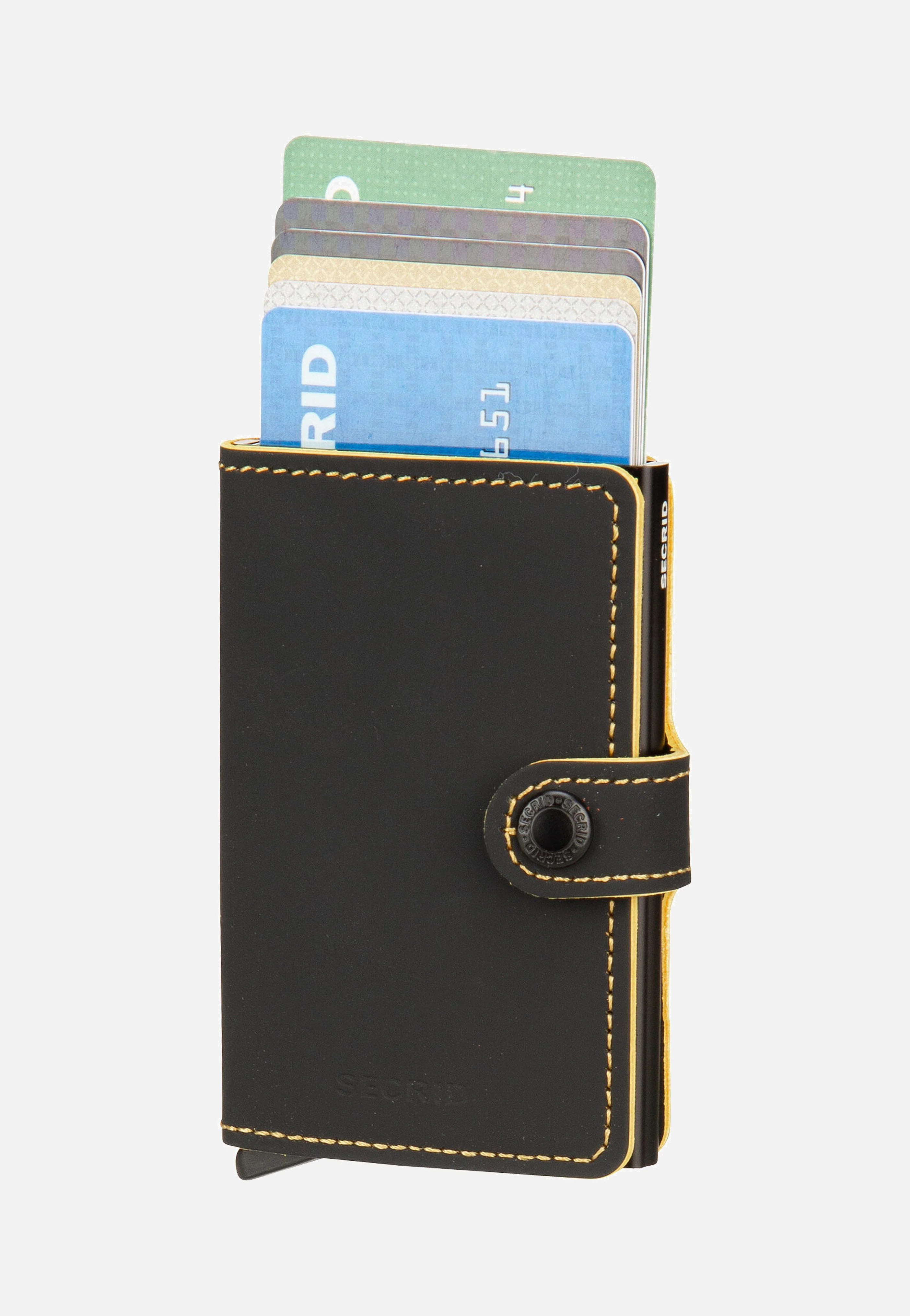 Miniwallet Matte Black-Ochre - Portemonnaie - Image 5