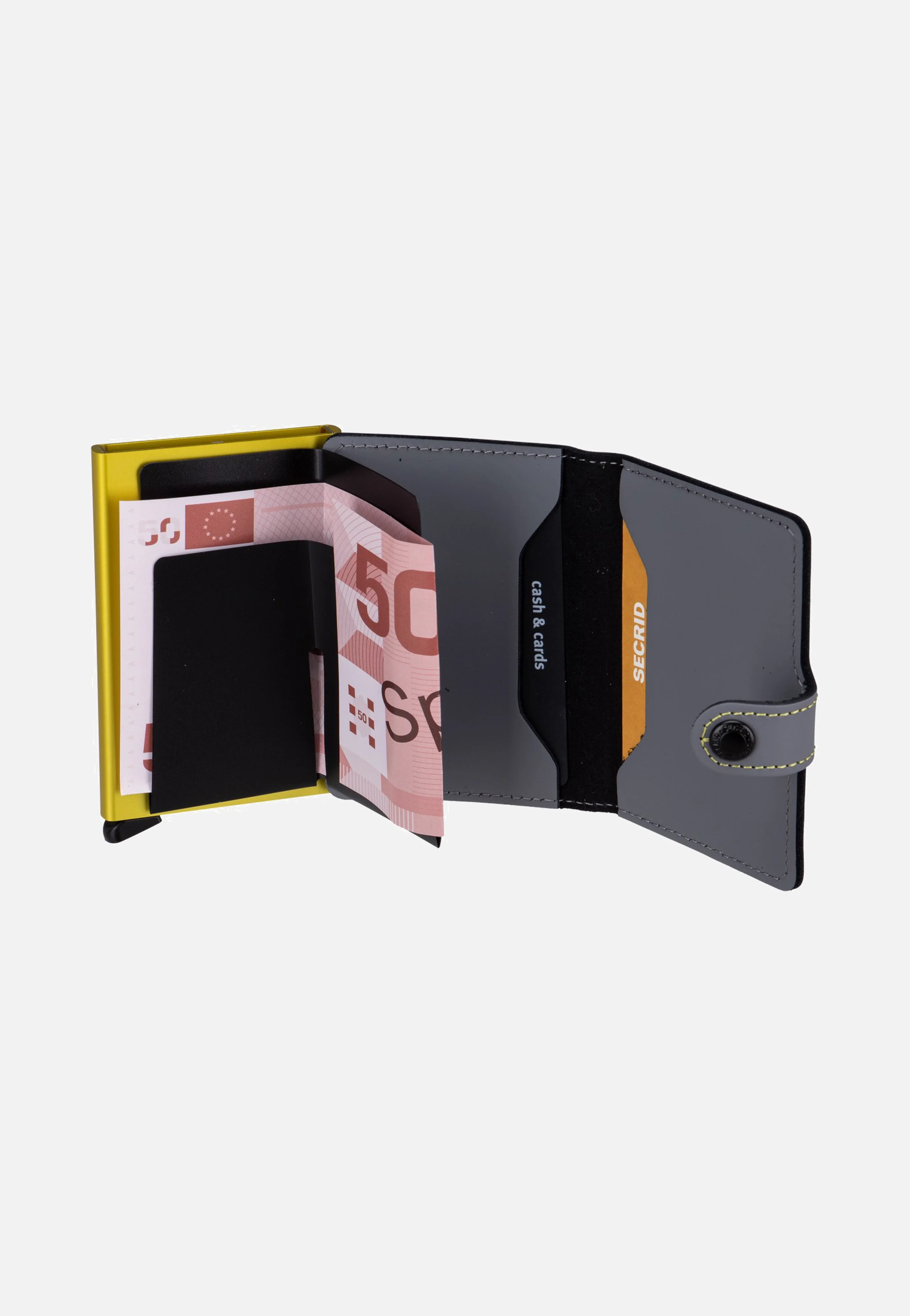 Miniwallet Matte Grey-Lime - Portemonnaie - Image 6