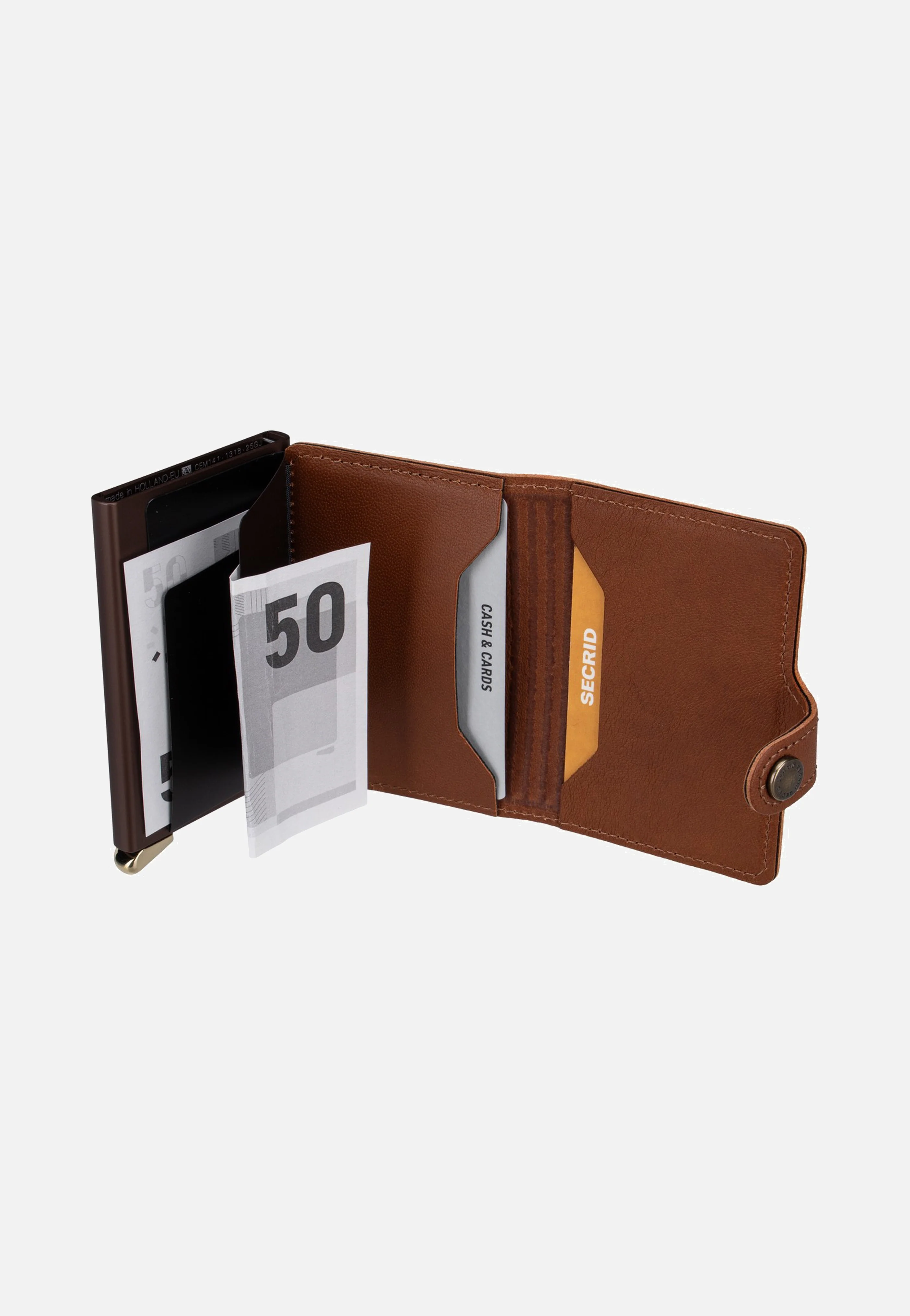 Premium Miniwallet+ Emboss Lin Cognac - Portemonnaie - Image 6