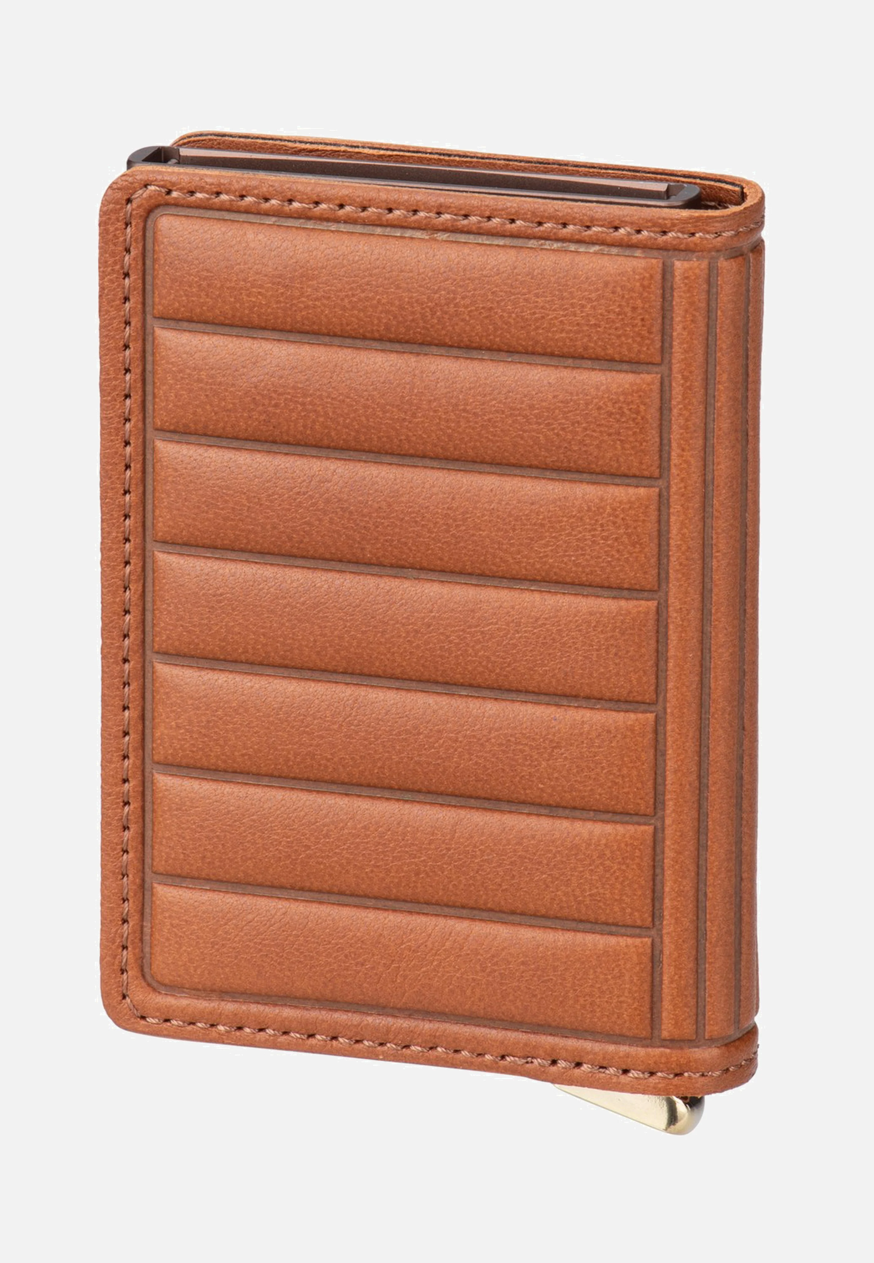 Slimwallet Emboss Lines Cognac+ - Portemonnaie - Image 2