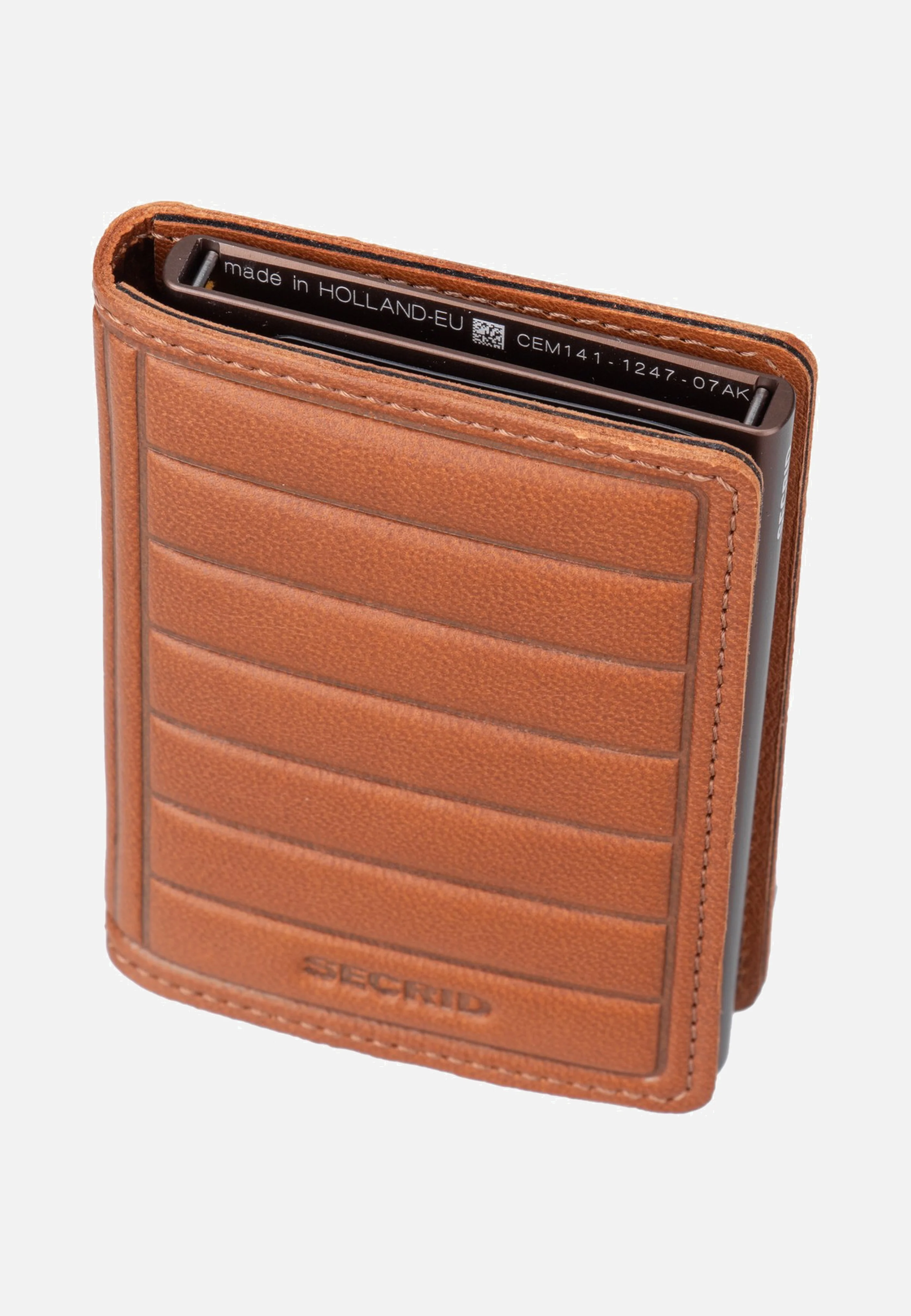 Slimwallet Emboss Lines Cognac+ - Portemonnaie - Image 5