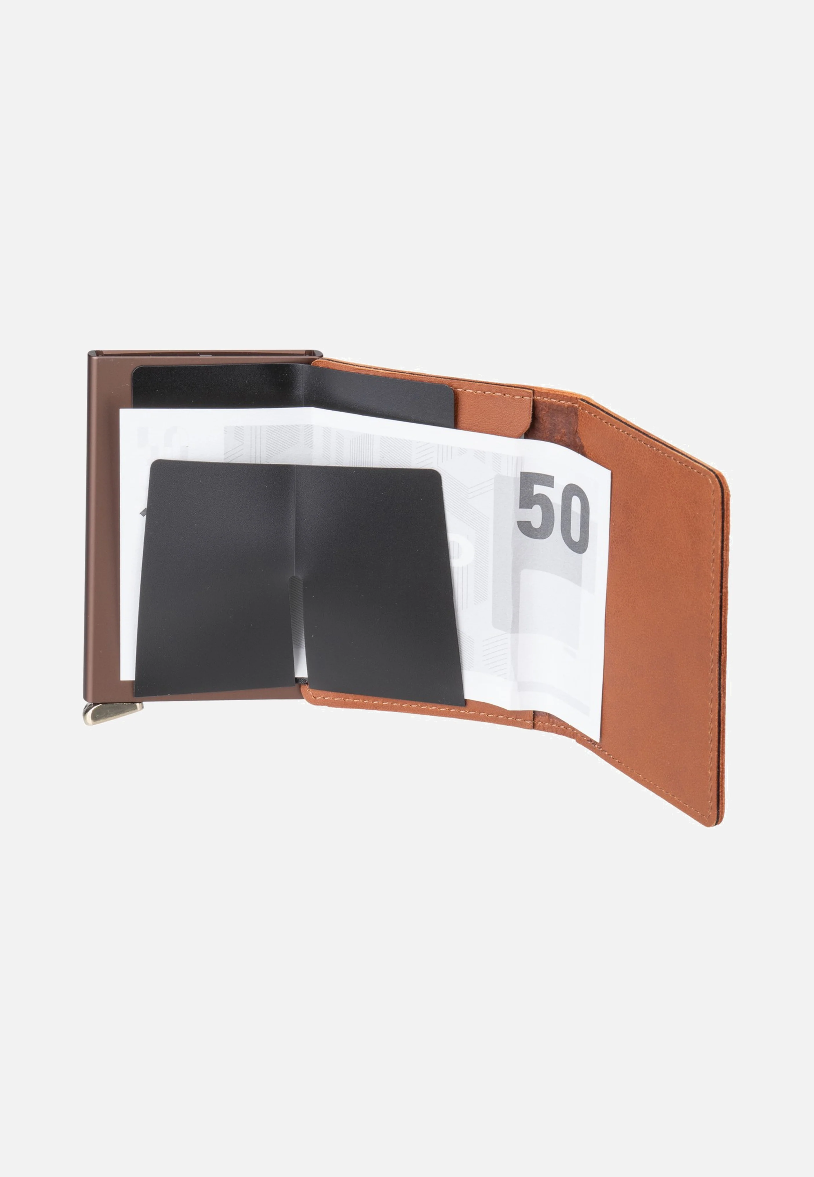 Slimwallet Emboss Lines Cognac+ - Portemonnaie - Image 7