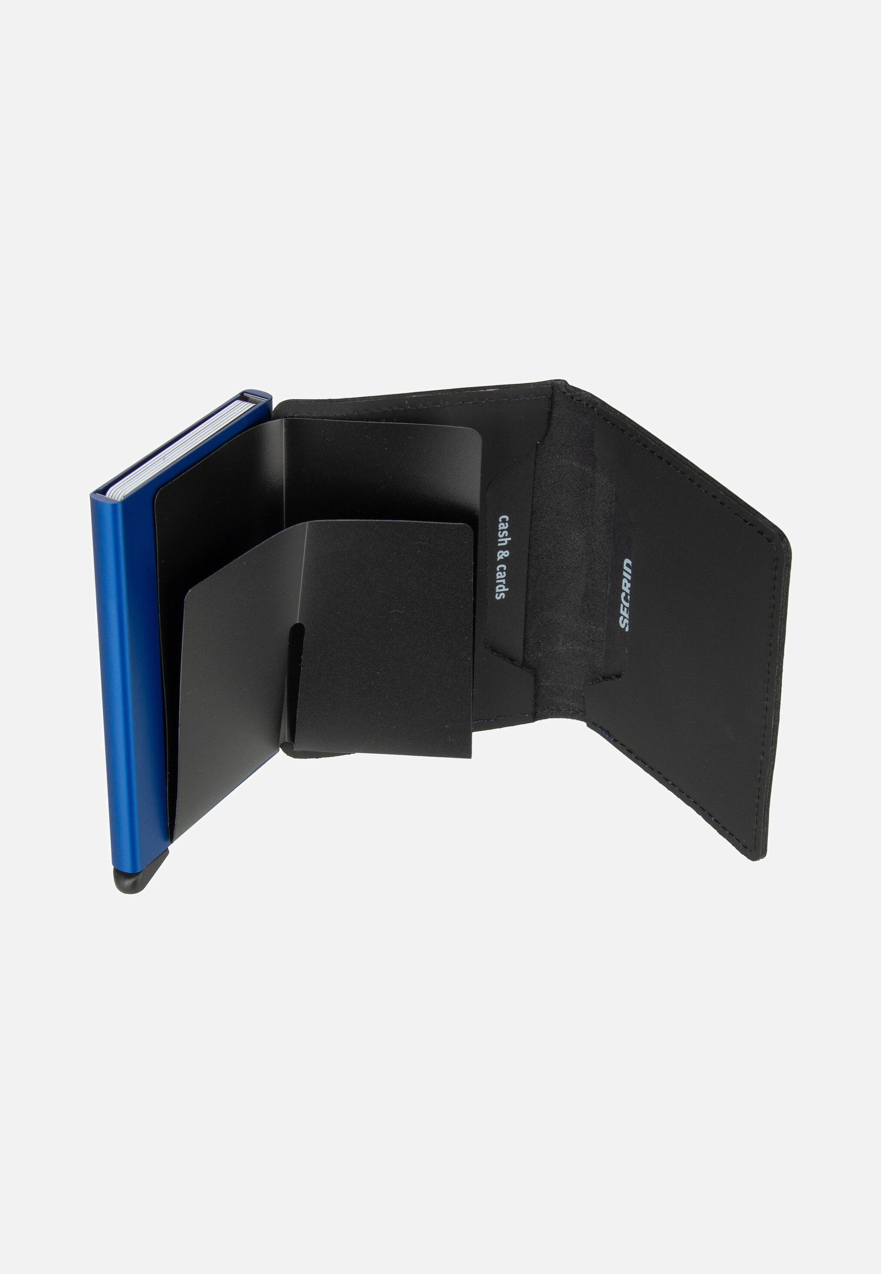 Slimwallet Matte Black & Blue - Portemonnaie - Image 3