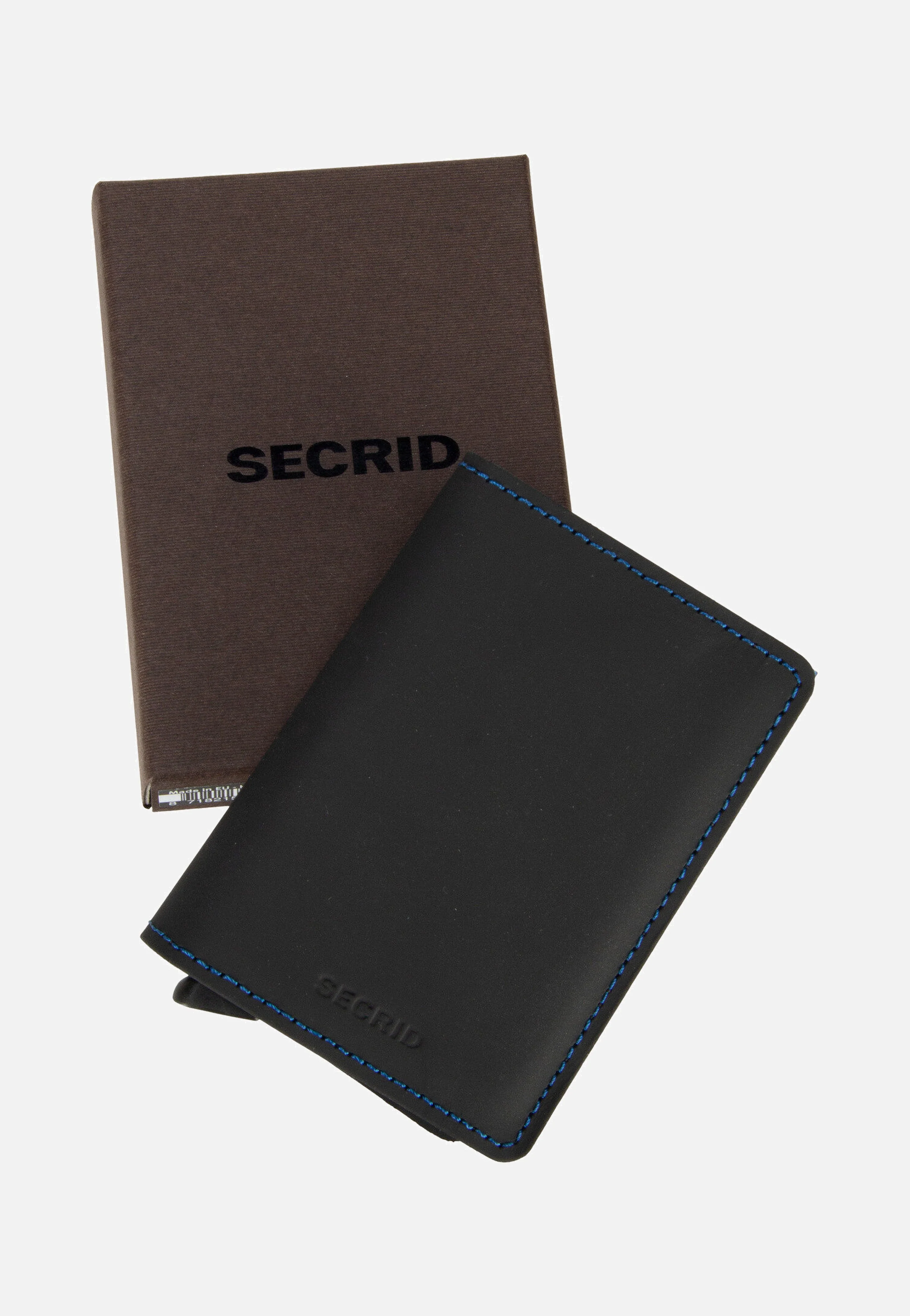 Slimwallet Matte Black & Blue - Portemonnaie - Image 5
