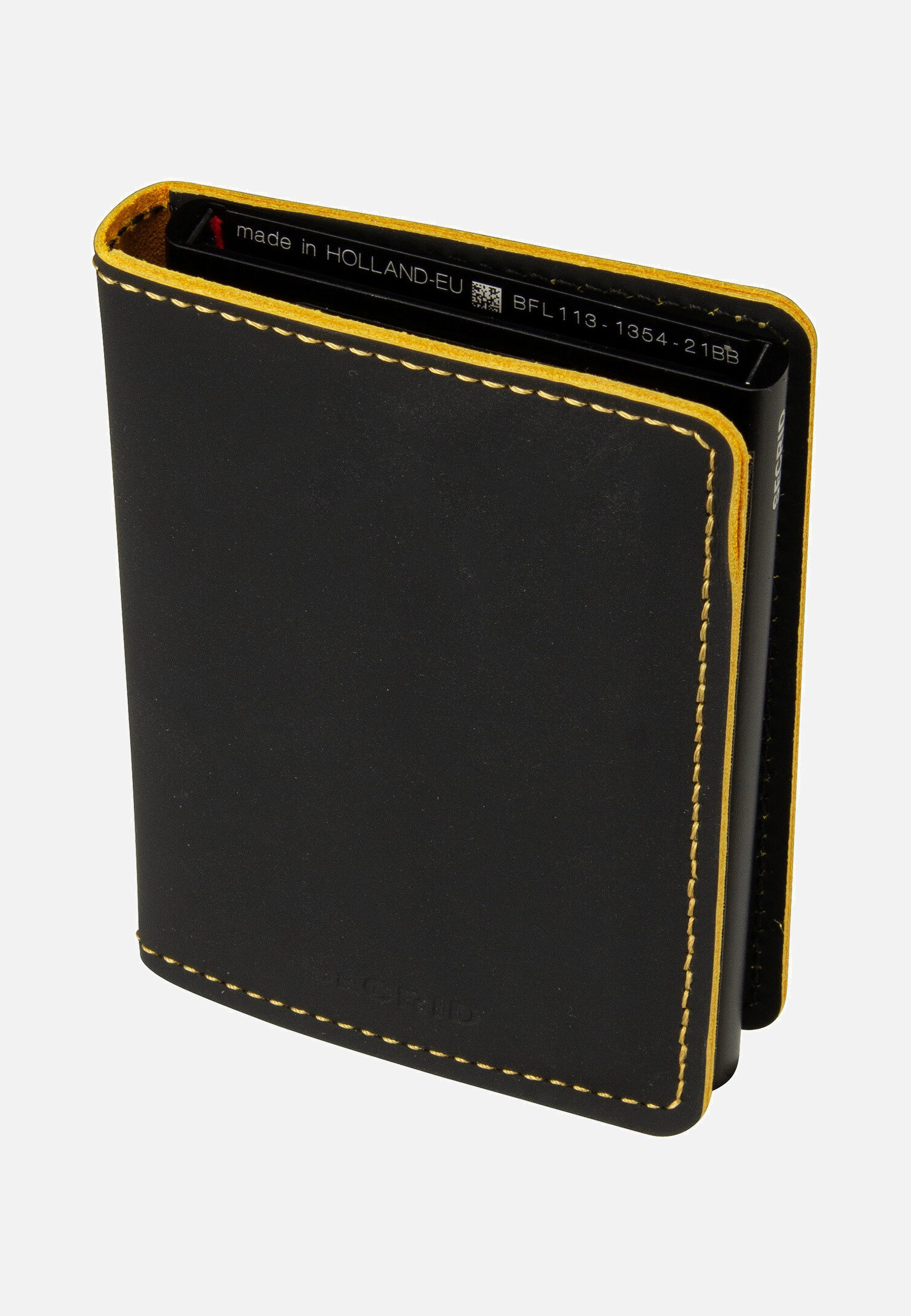 Slimwallet Matte Black-Ochre - Portemonnaie - Image 7