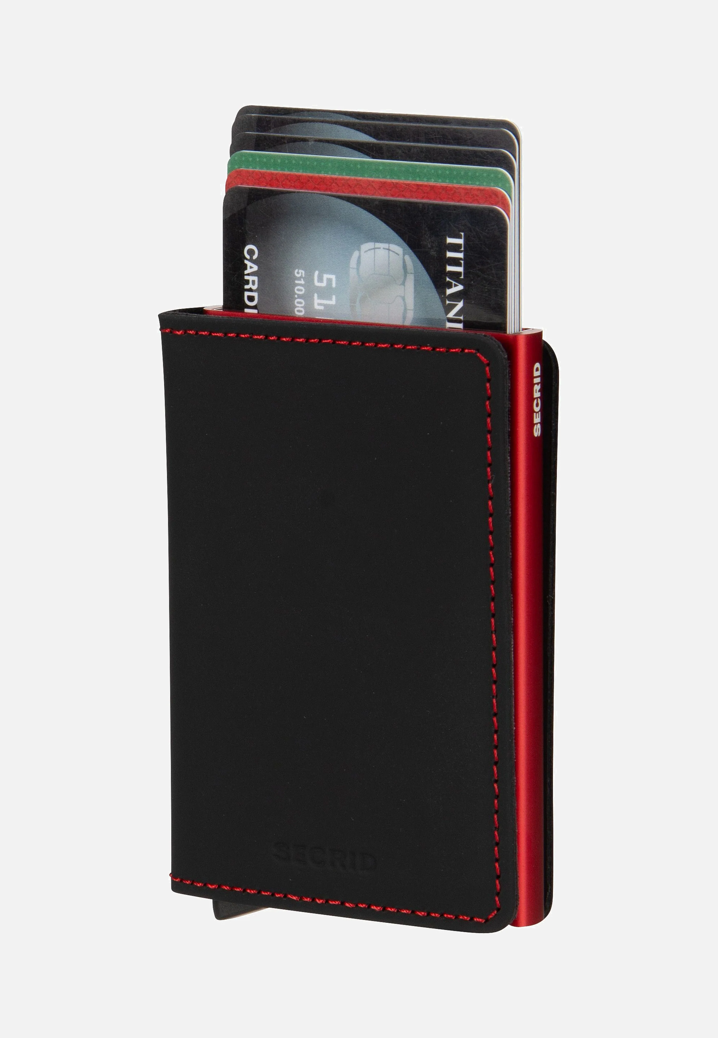 Slimwallet Matte Black & Red - Portemonnaie - Image 6