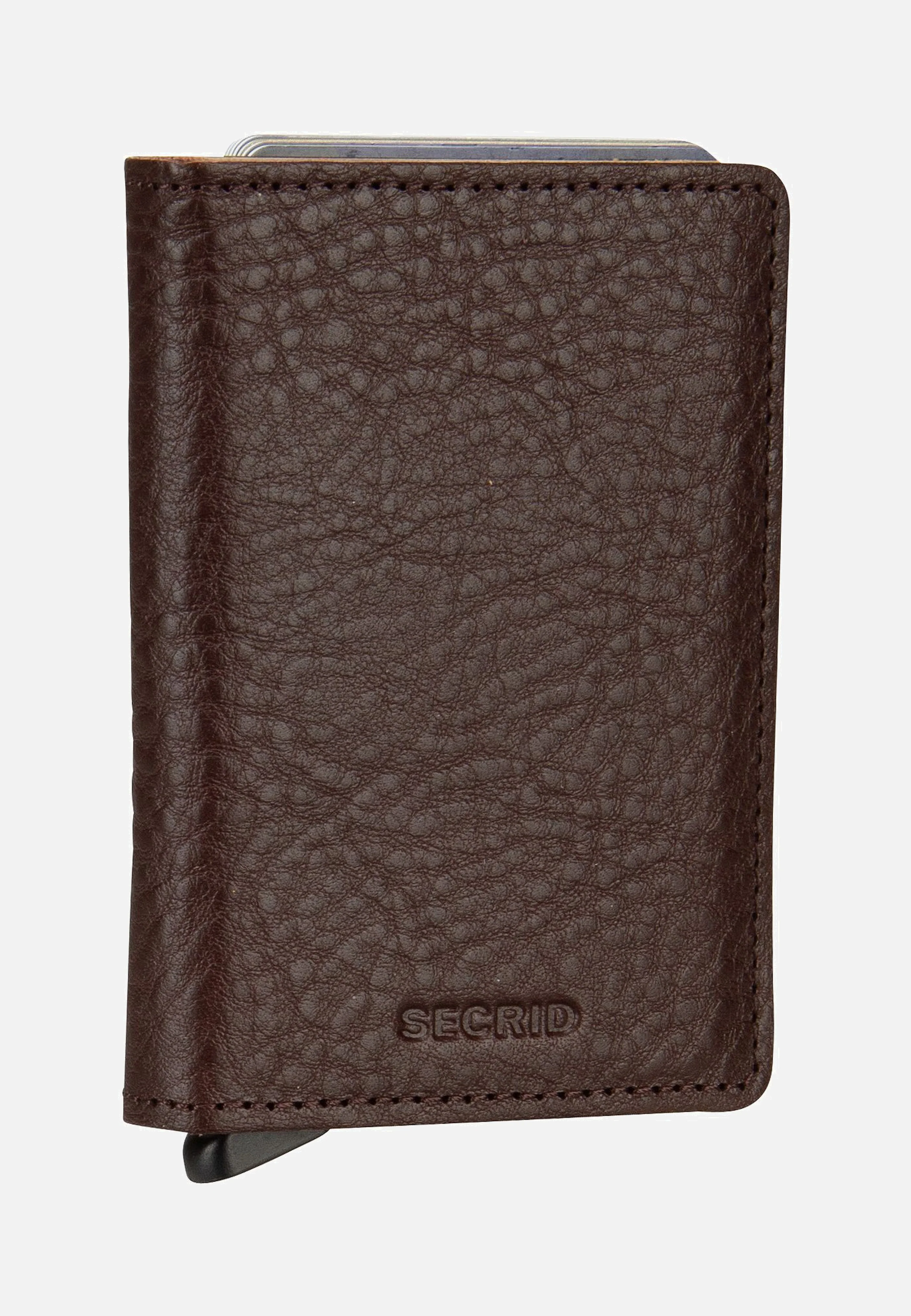 Slimwallet Veg Tanned Espresso-Brown - Portemonnaie