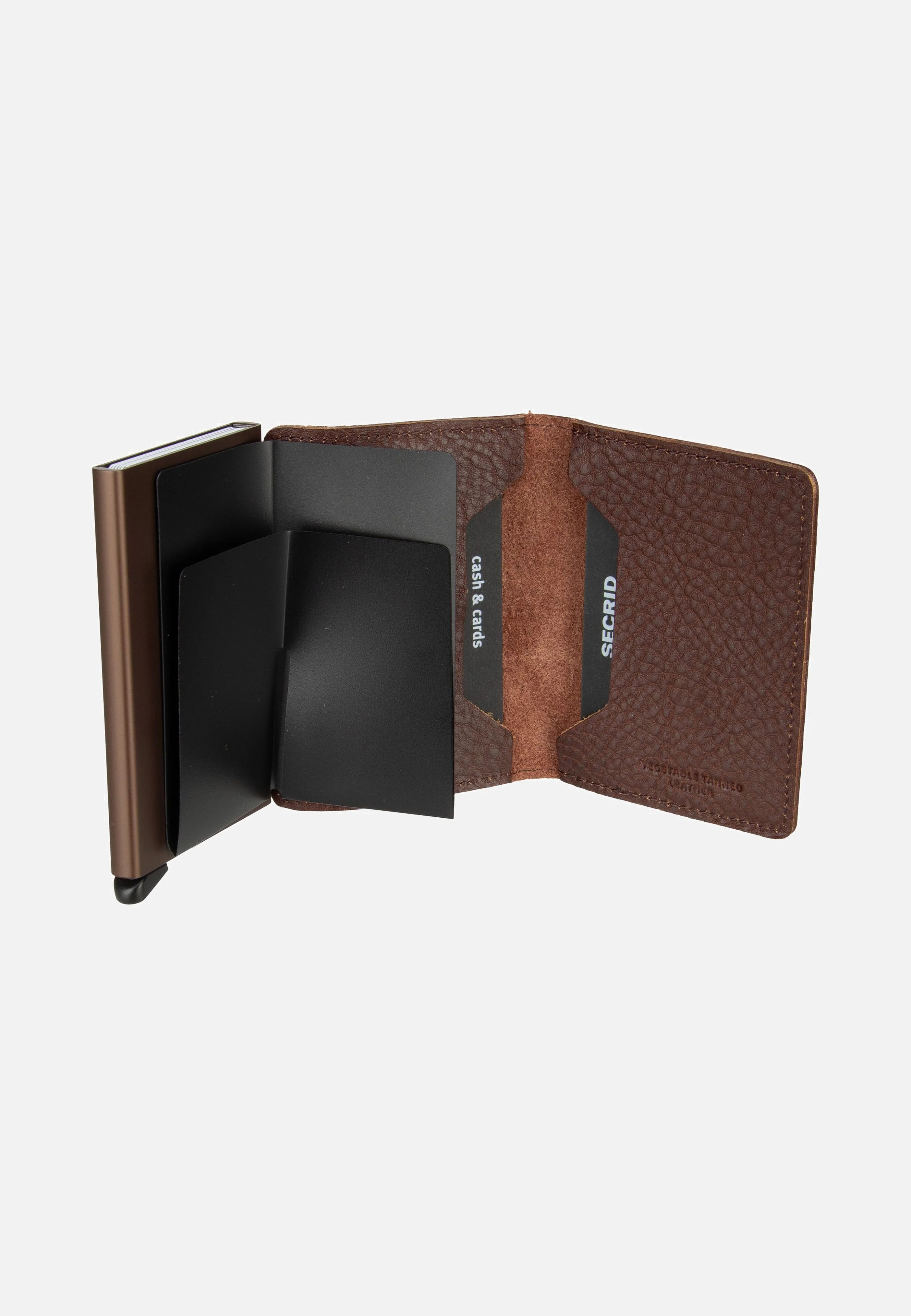 Slimwallet Veg Tanned Espresso-Brown - Portemonnaie - Image 3
