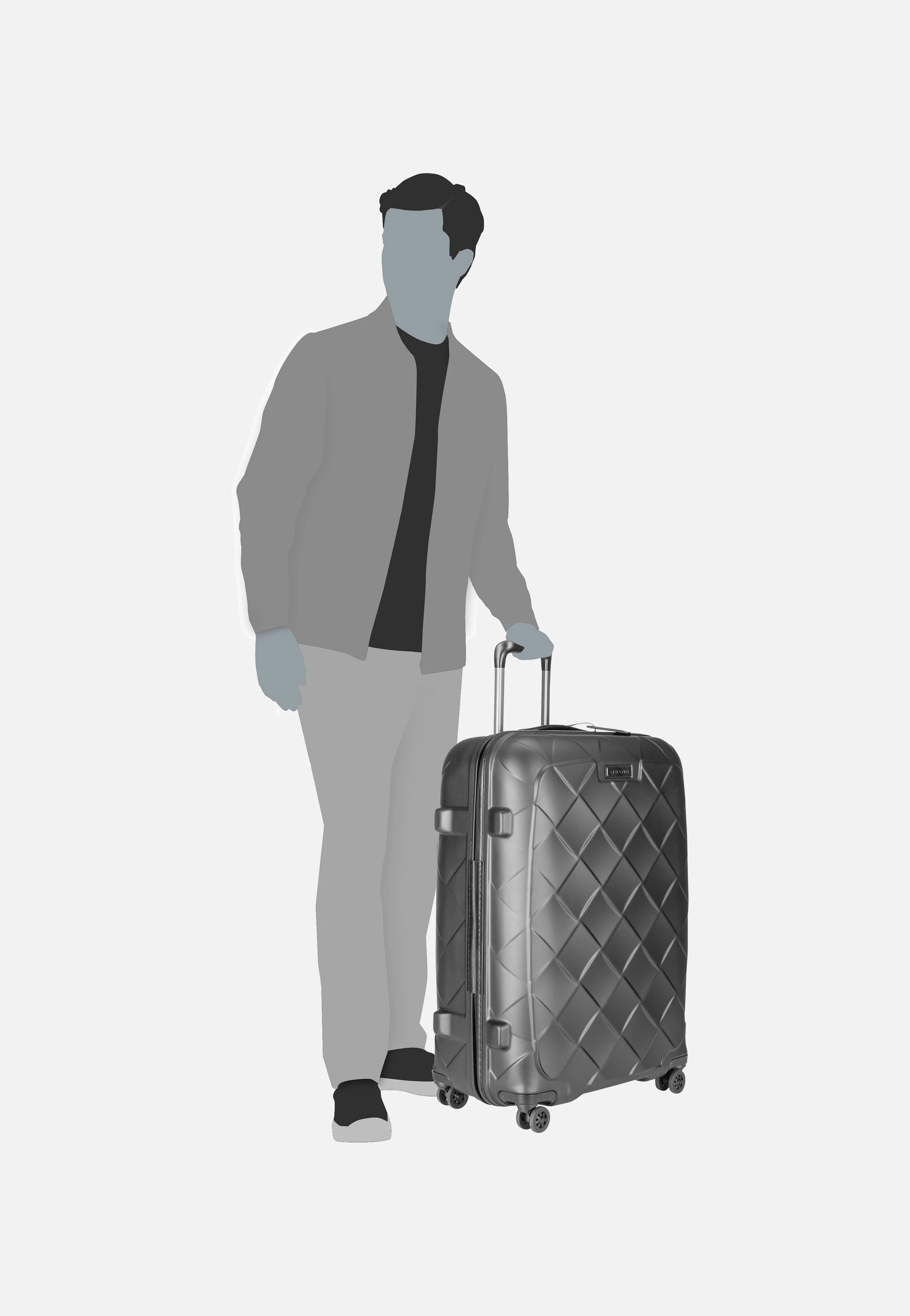 Leather & More Trolley L Matt Black - Koffer - Image 8