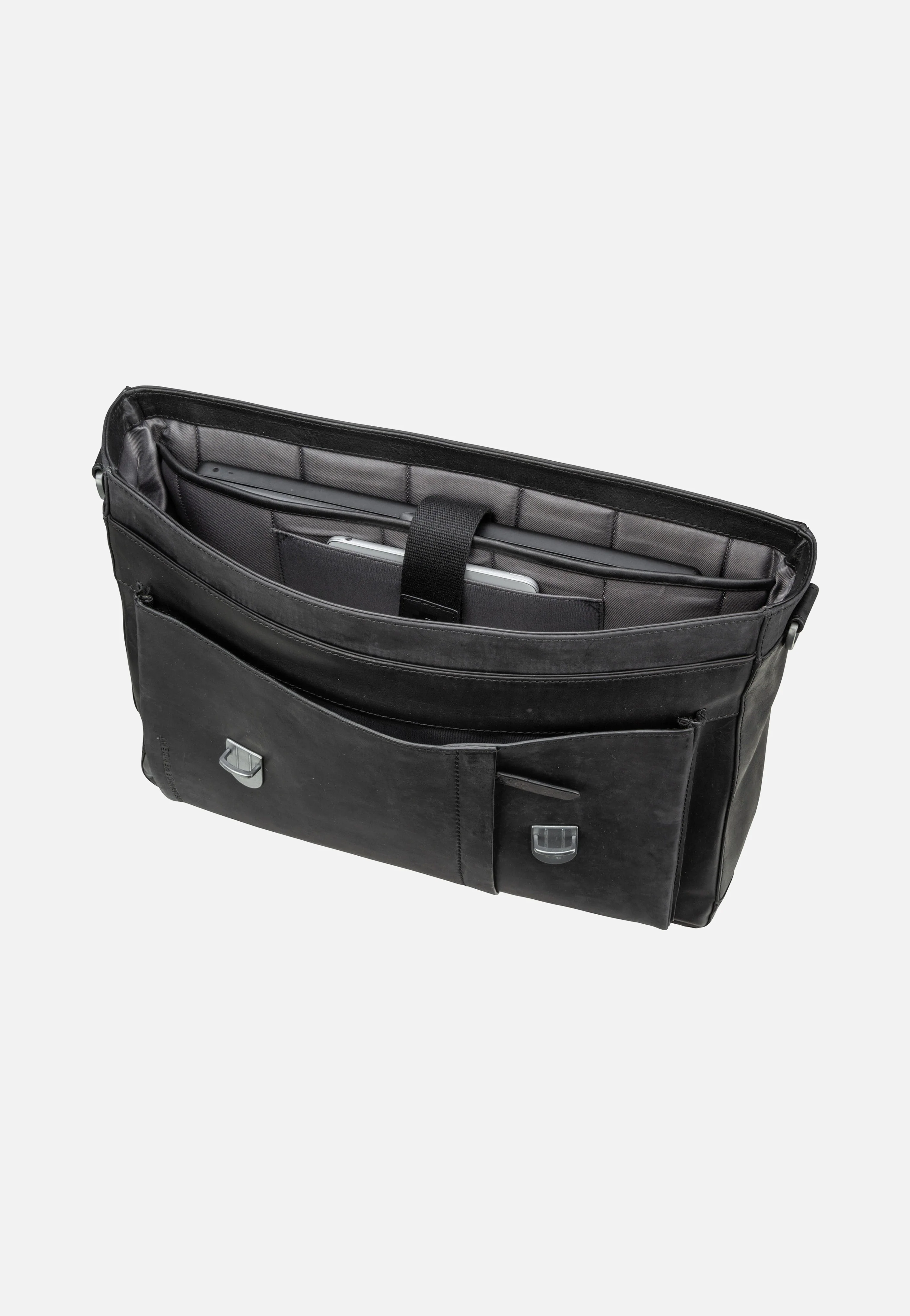 Brick Lane Jim Briefbag LHF Black - Aktentasche - Image 5