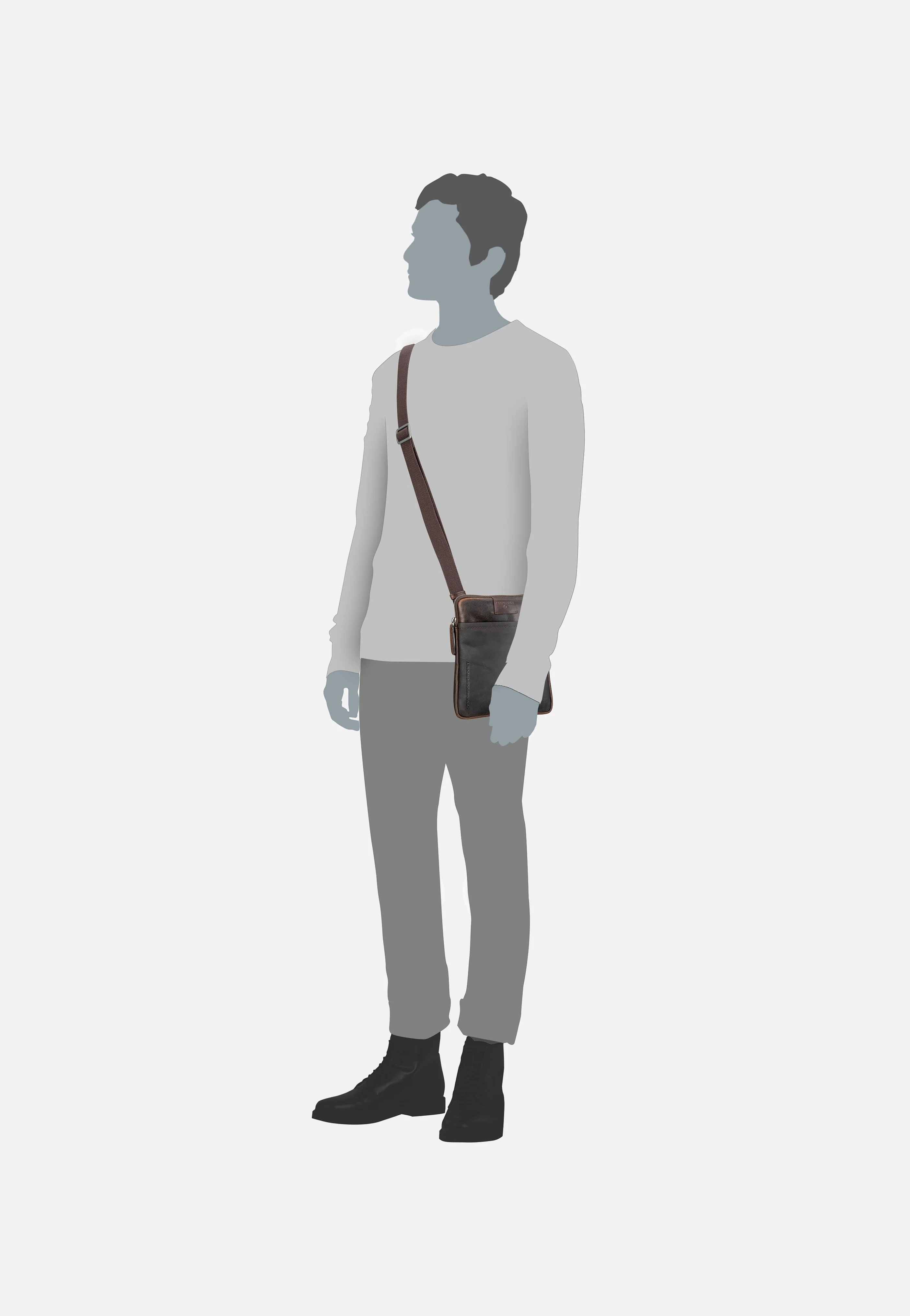 Brick Lane Marcus XSVZ1 Dark Brown - Beuteltasche - Image 8