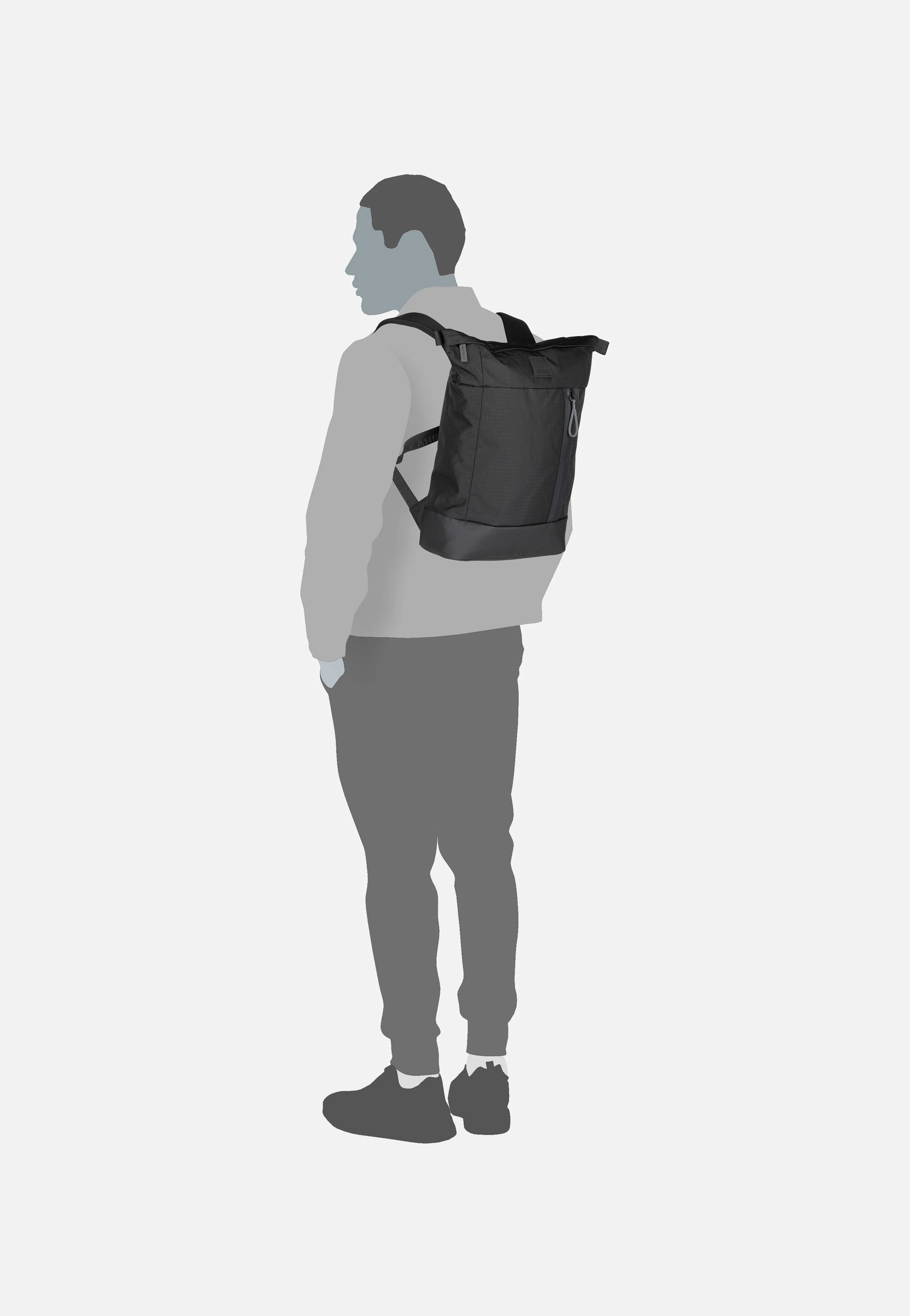 Northwood RS Eddie SVF Black - Rolltop Rucksack - Image 7