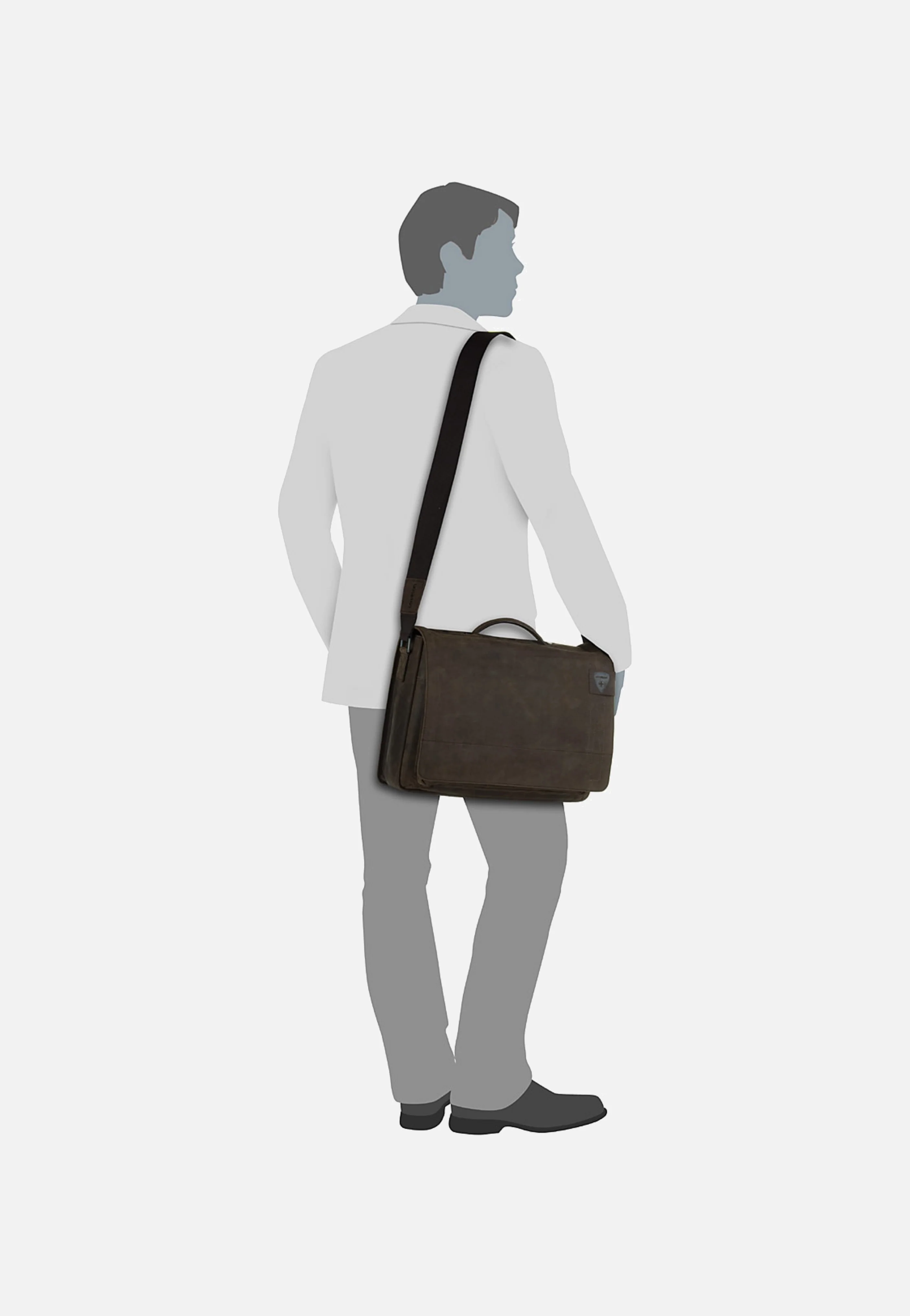 Richmond Briefbag L Dark Brown - Aktentasche - Image 6