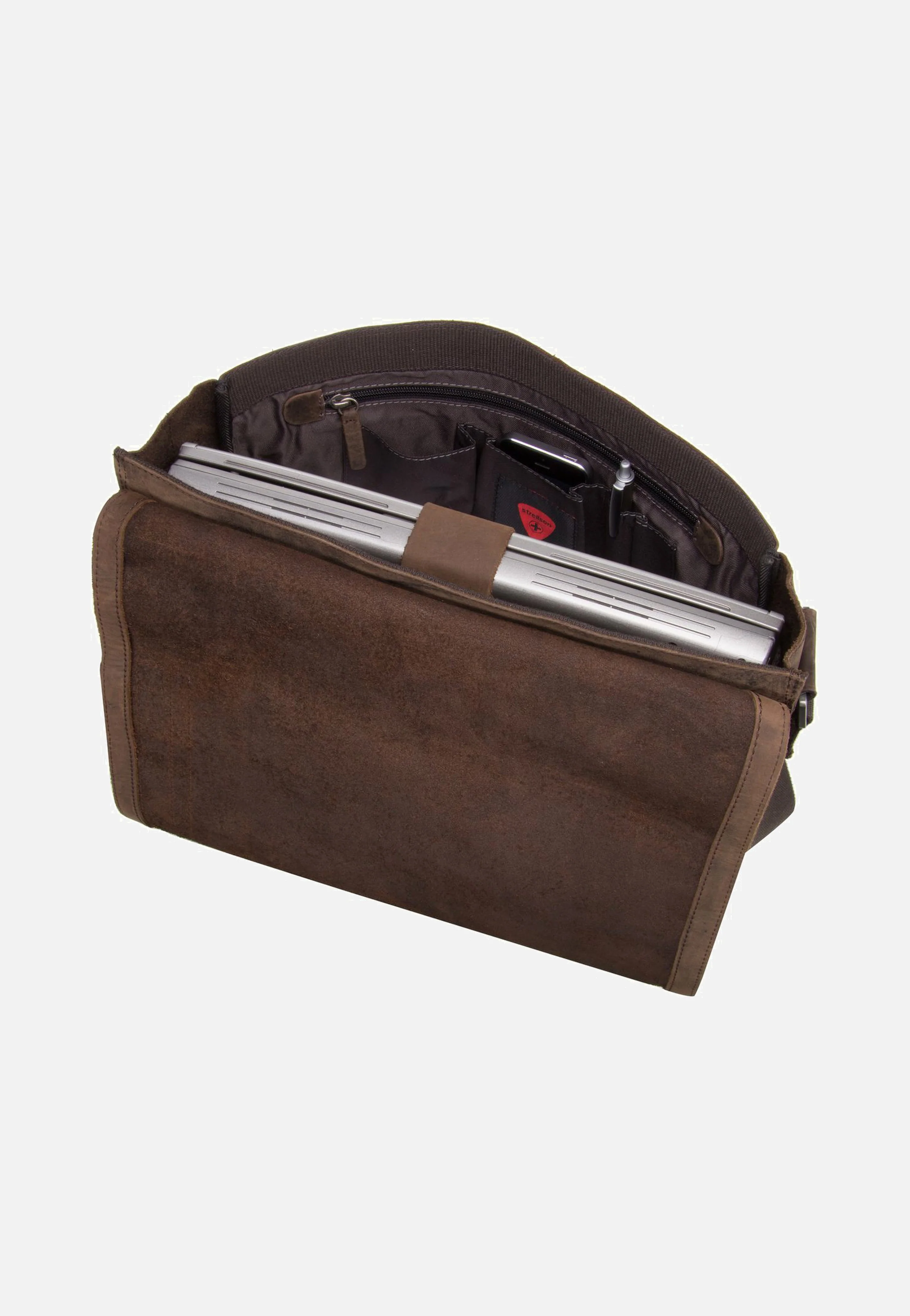 Richmond Messenger LH Dark Brown - Messenger Bag - Image 7