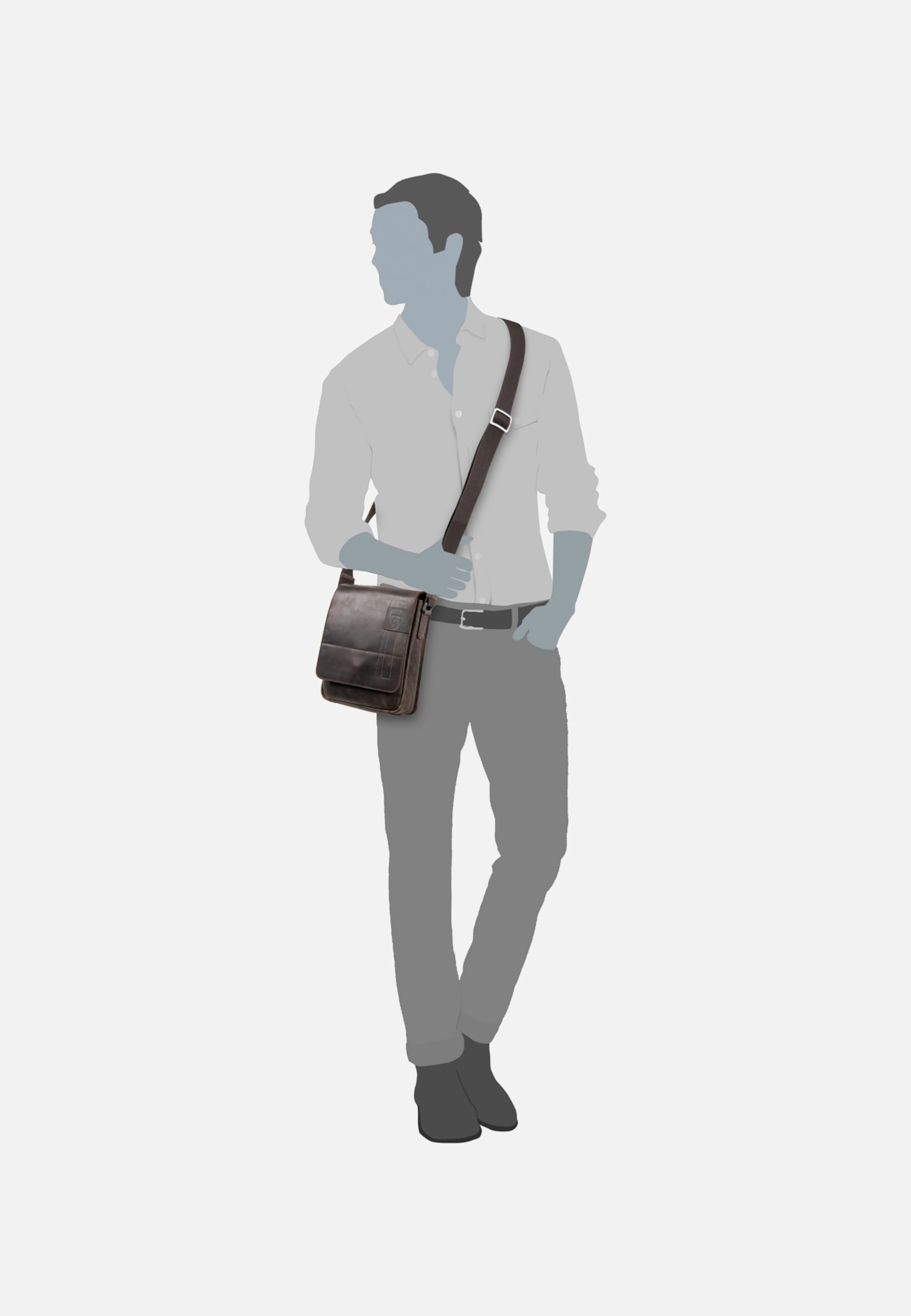 Richmond Messenger SV Dark Brown - Crossbody Bag - Image 6