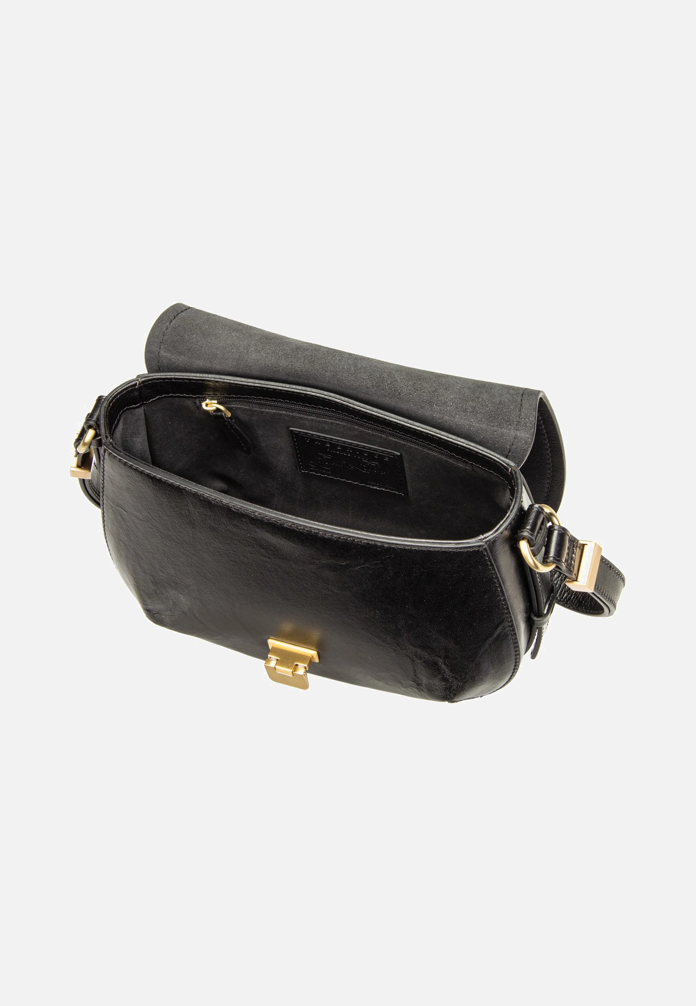 Federica Crossbody Nero/Oro - Crossbody Bag - Image 5