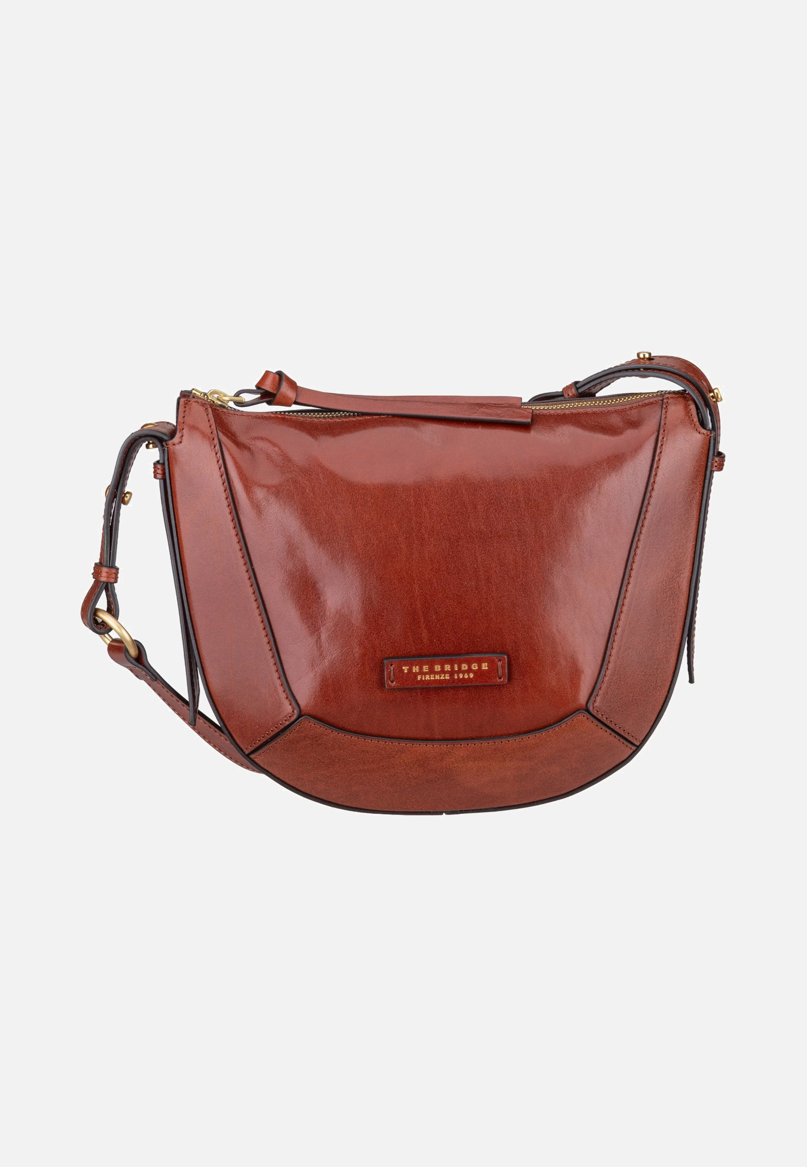 Fedora Crossbody Marrone/Oro - Crossbody Bag - Image 2