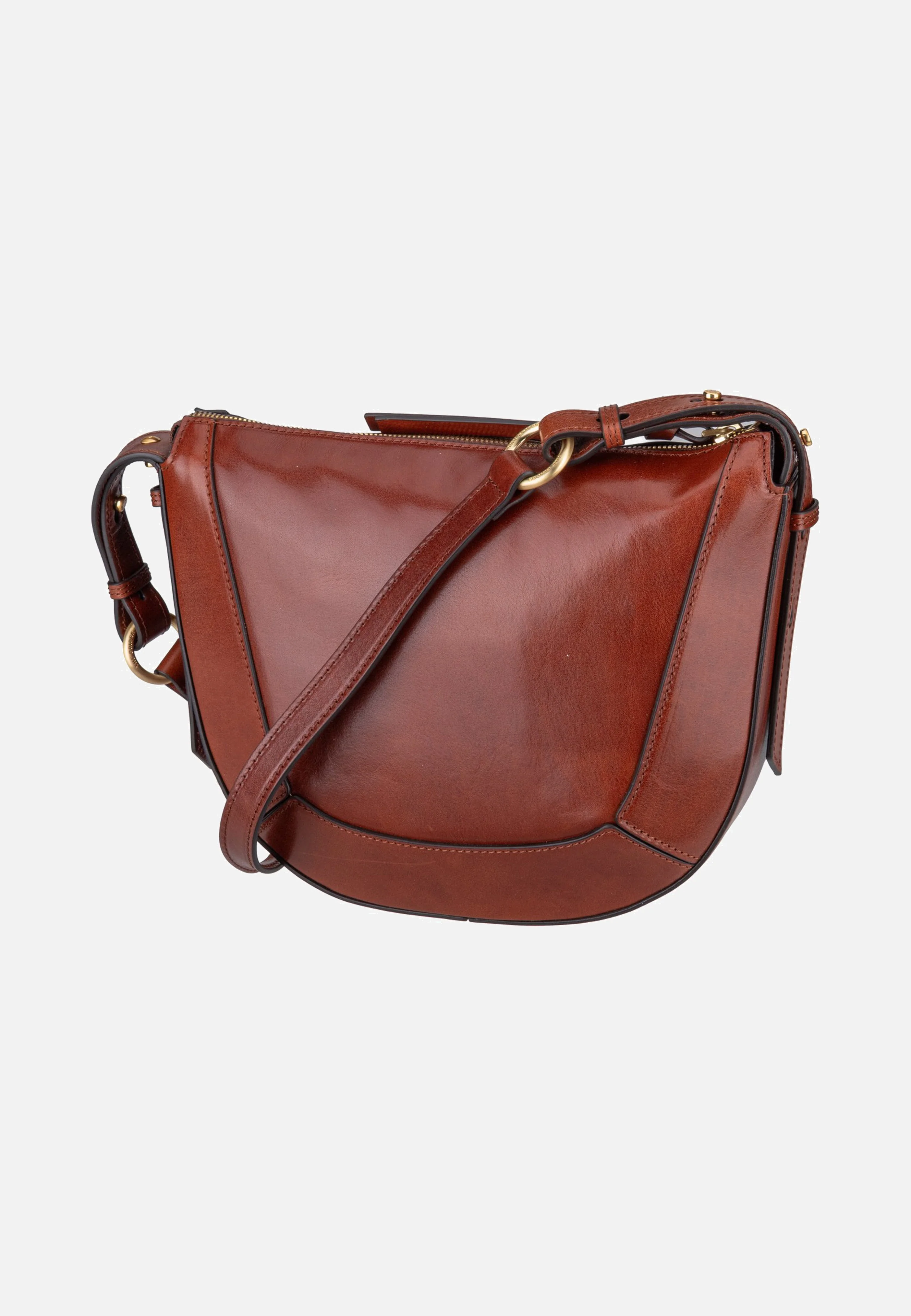 Fedora Crossbody Marrone/Oro - Crossbody Bag - Image 3