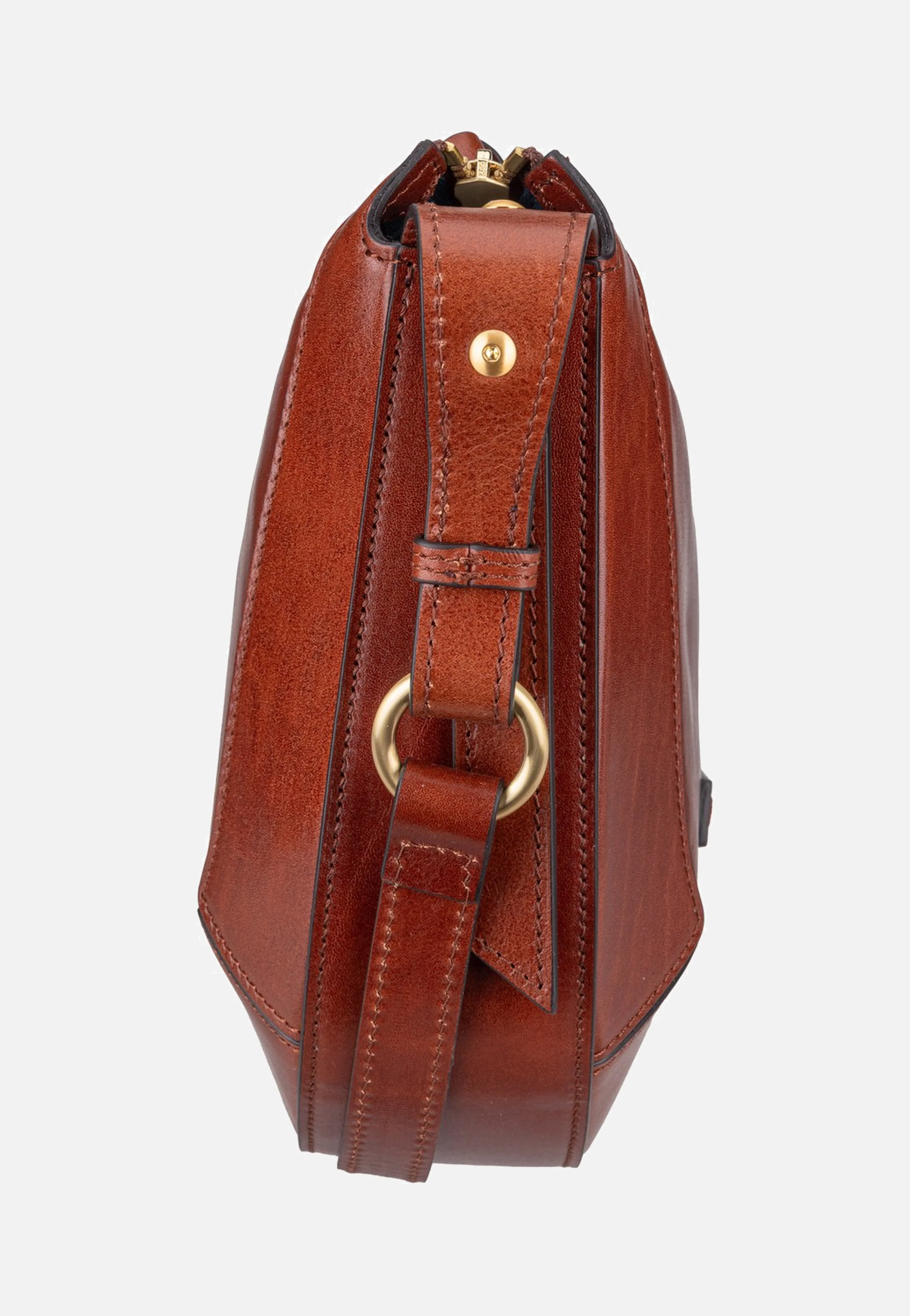 Fedora Crossbody Marrone/Oro - Crossbody Bag - Image 4