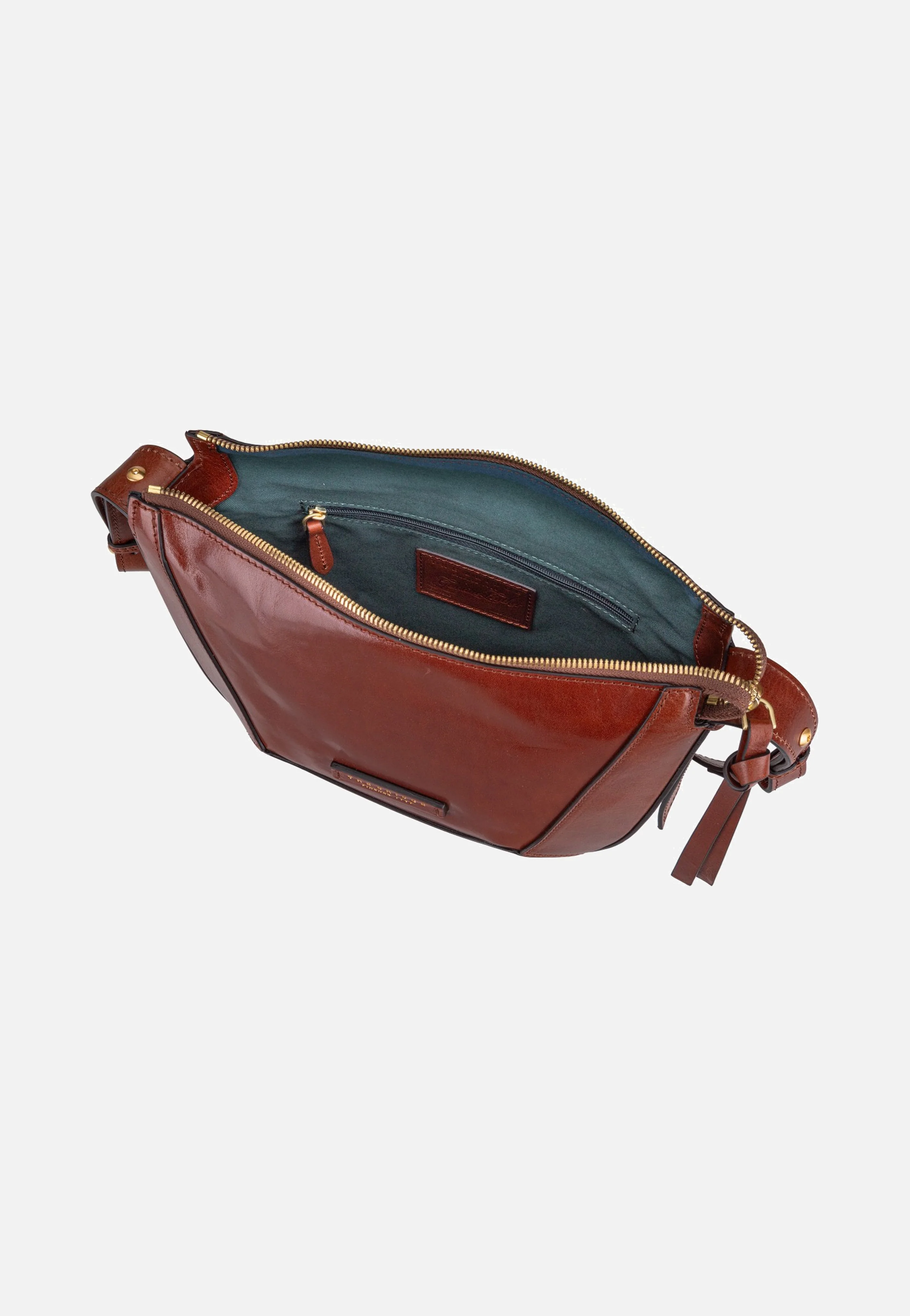 Fedora Crossbody Marrone/Oro - Crossbody Bag - Image 5