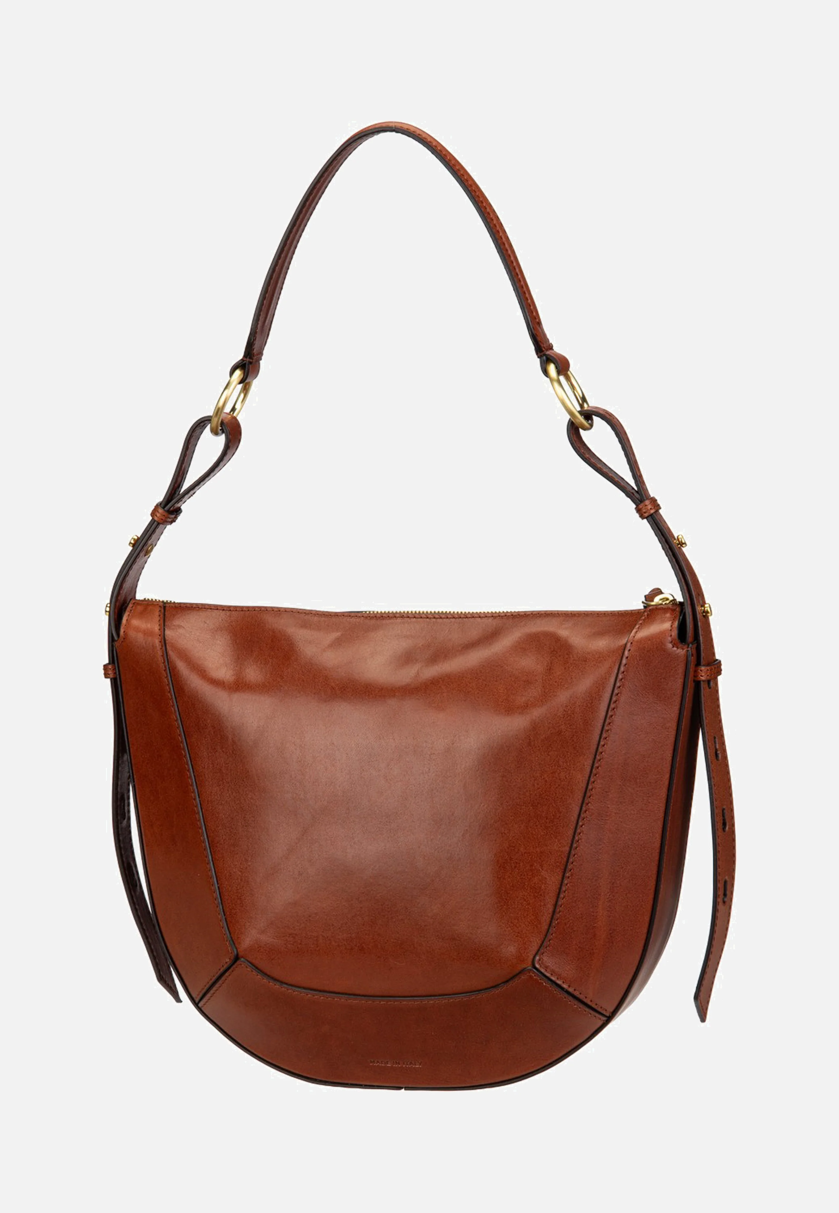Fedora Shoulder Marrone/Oro - Hobo Bag - Image 3