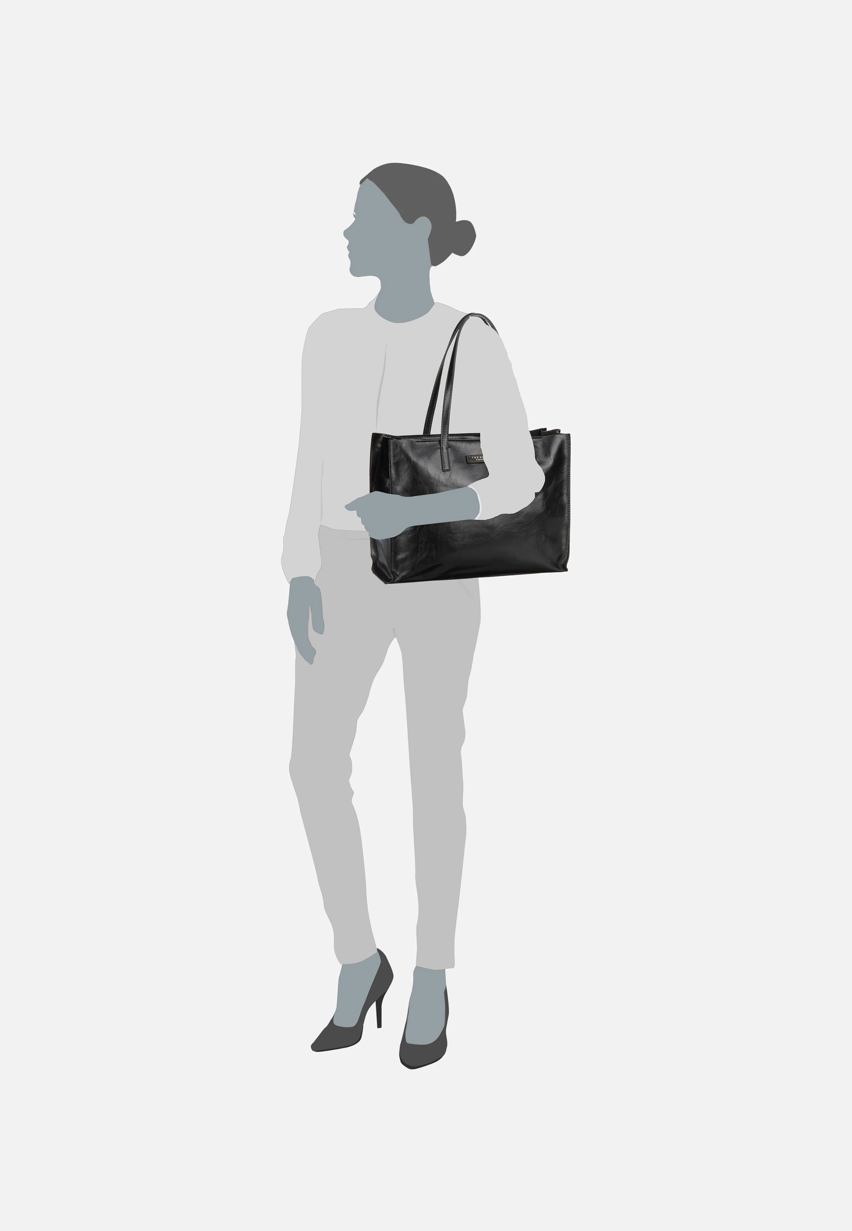 Mirra Shopping with Zip 1314 Nero/Oro - Shopper - Image 5