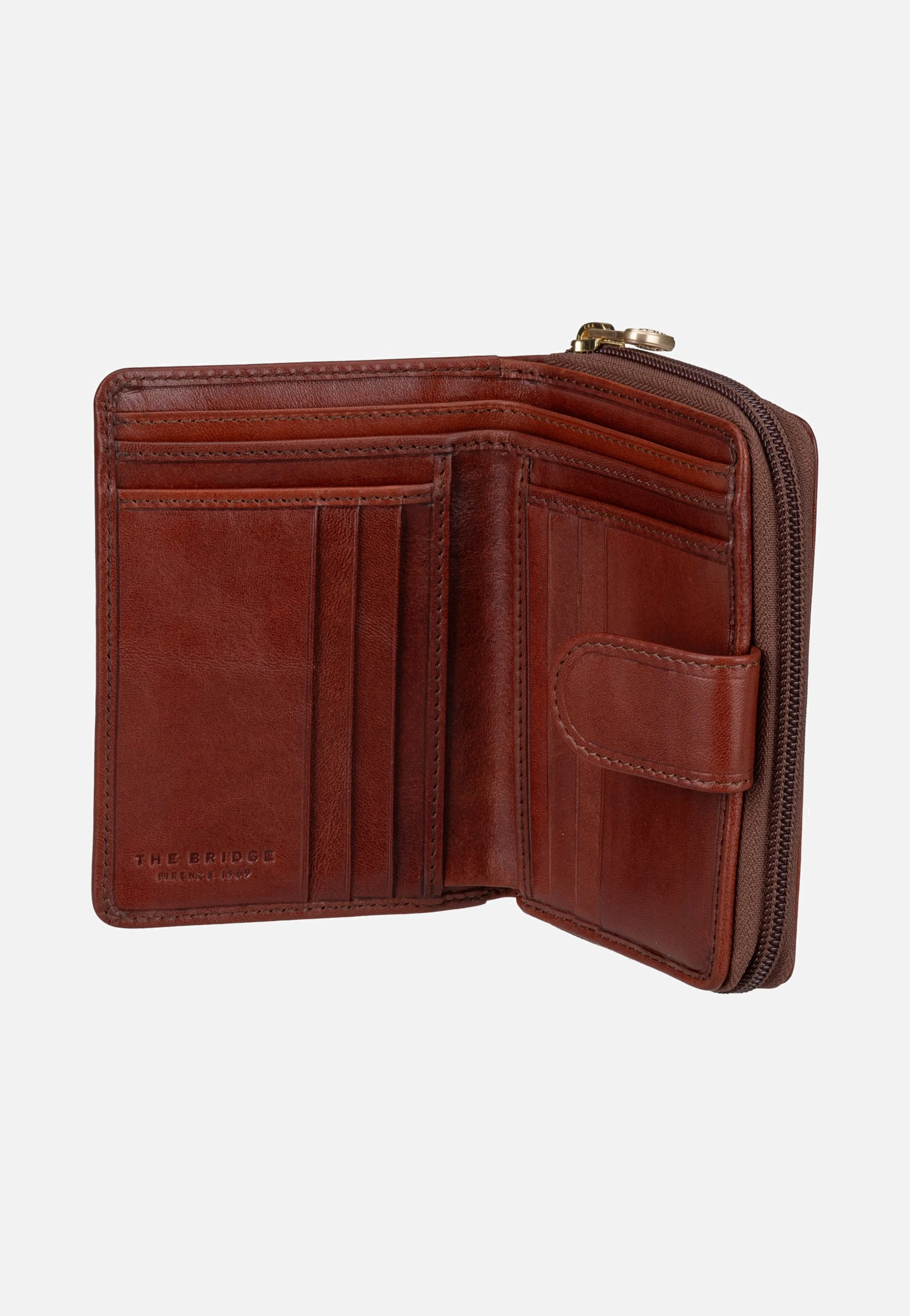 Stodo Medium W/Zip Pocket 5 D Marrone/Oro - Portemonnaie - Image 5