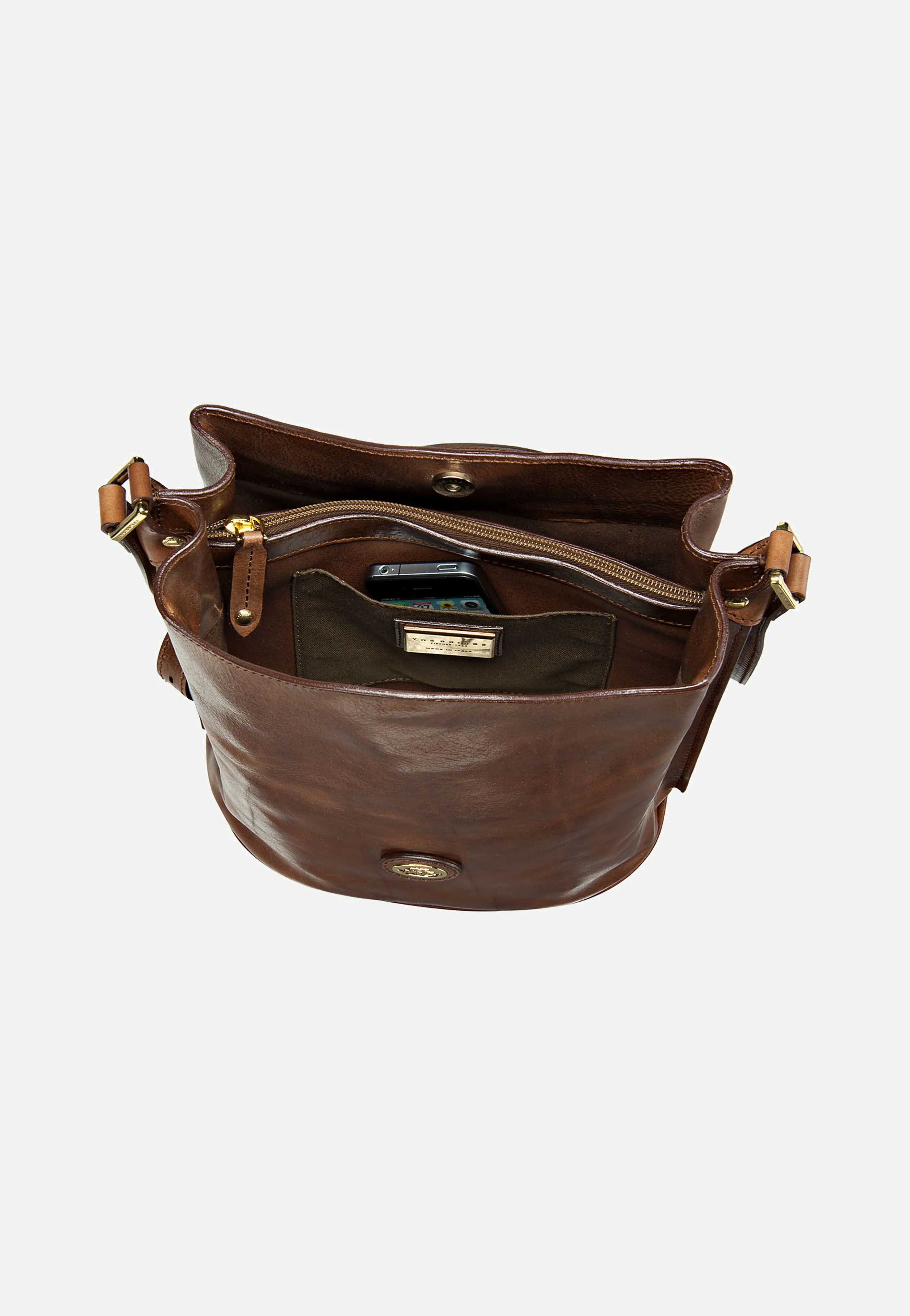 Story Donna Ledertasche Braun - Beuteltasche - Image 3