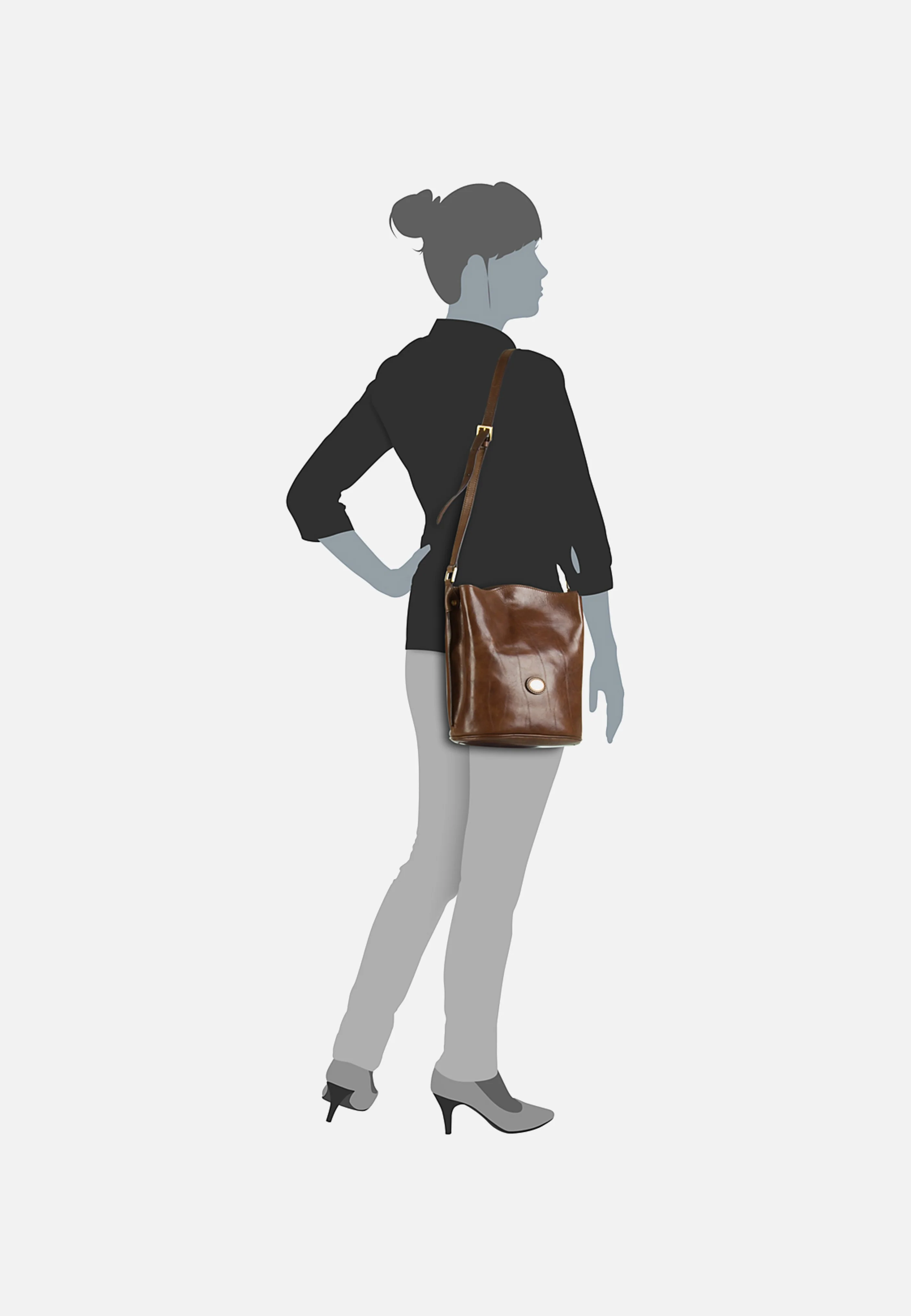 Story Donna Ledertasche Braun - Beuteltasche - Image 6
