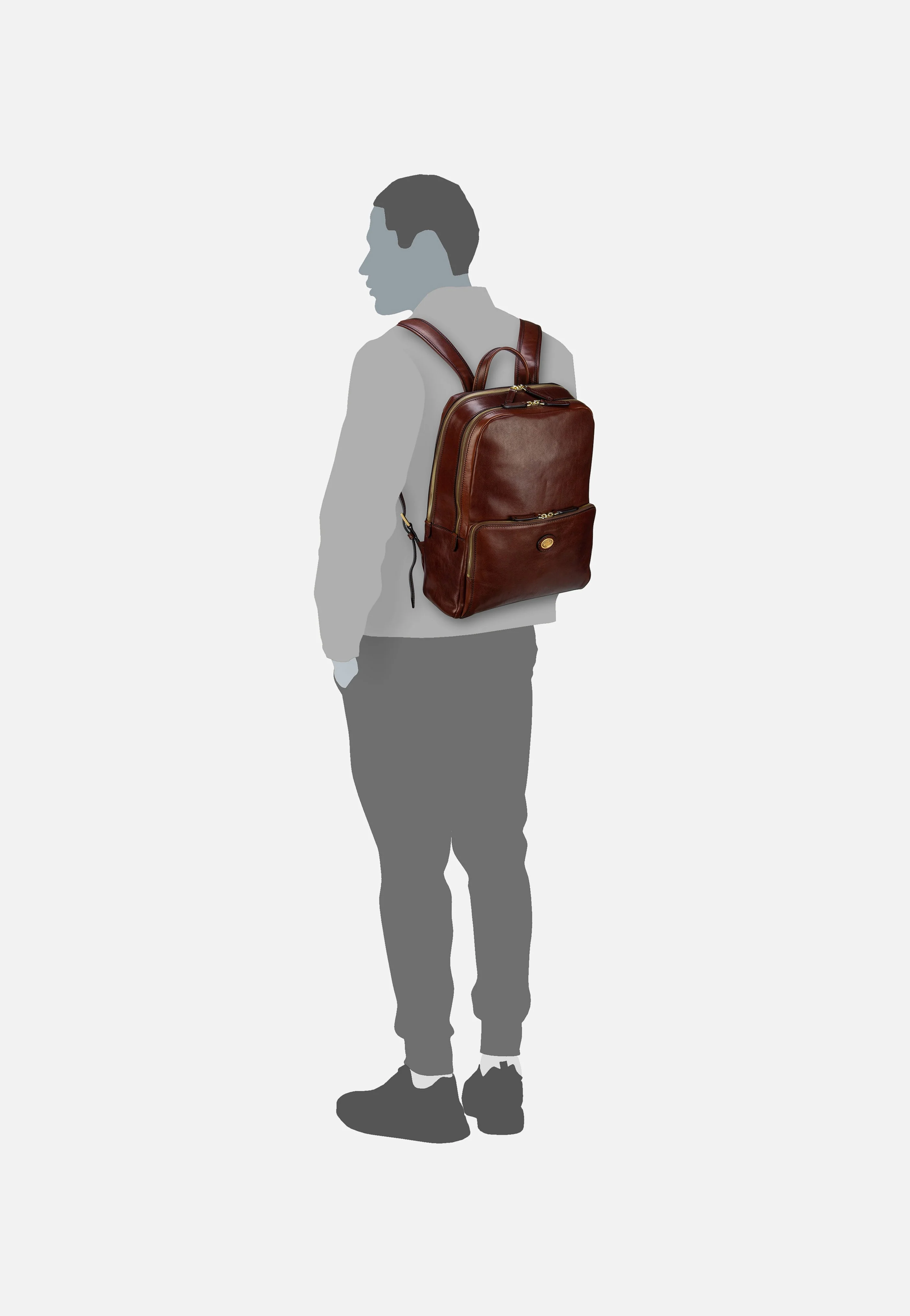 Story Uomo 4810 Marrone/Oro - Rucksack - Image 7