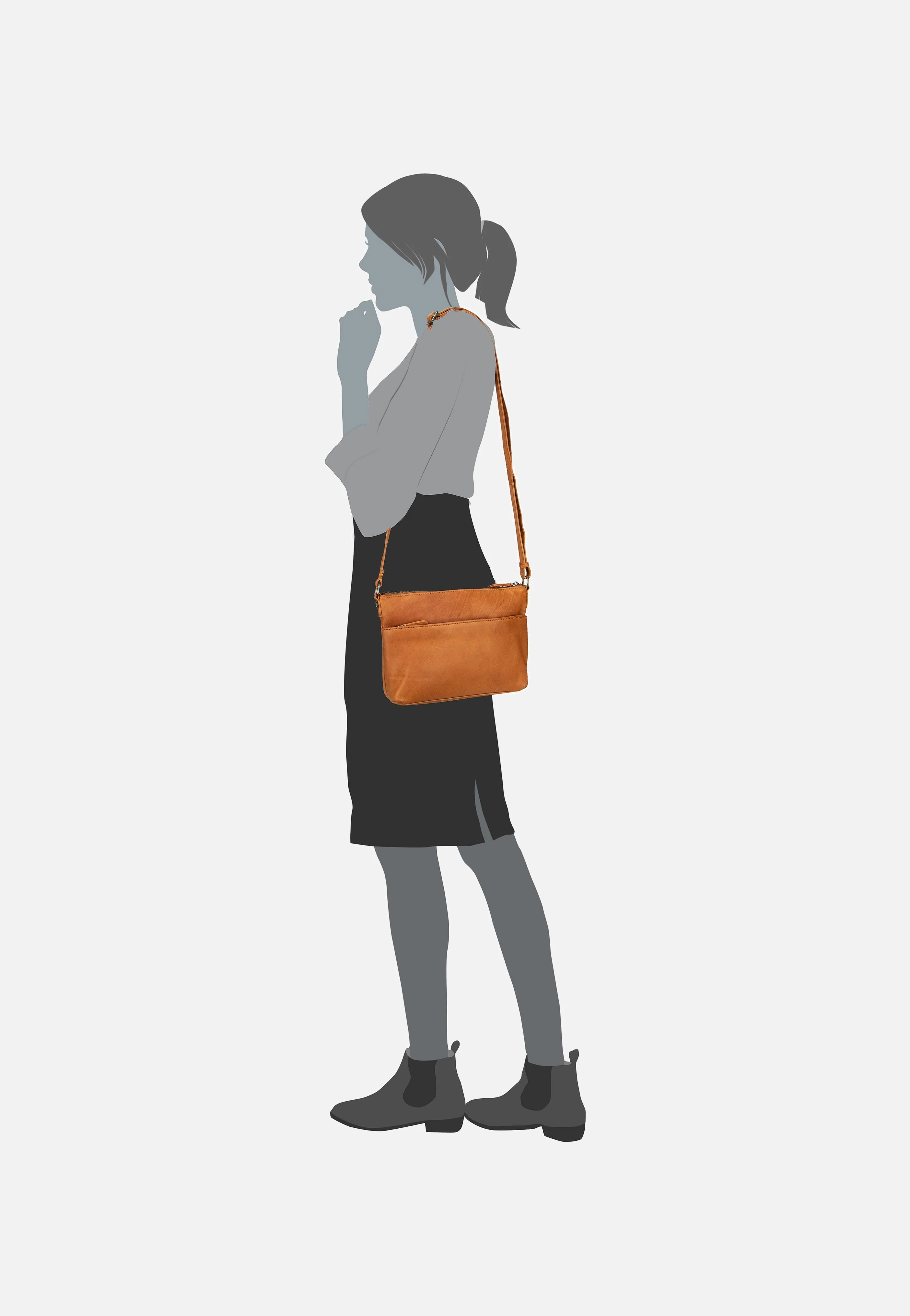 Durban 1316 Cognac - Crossbody Bag - Image 6