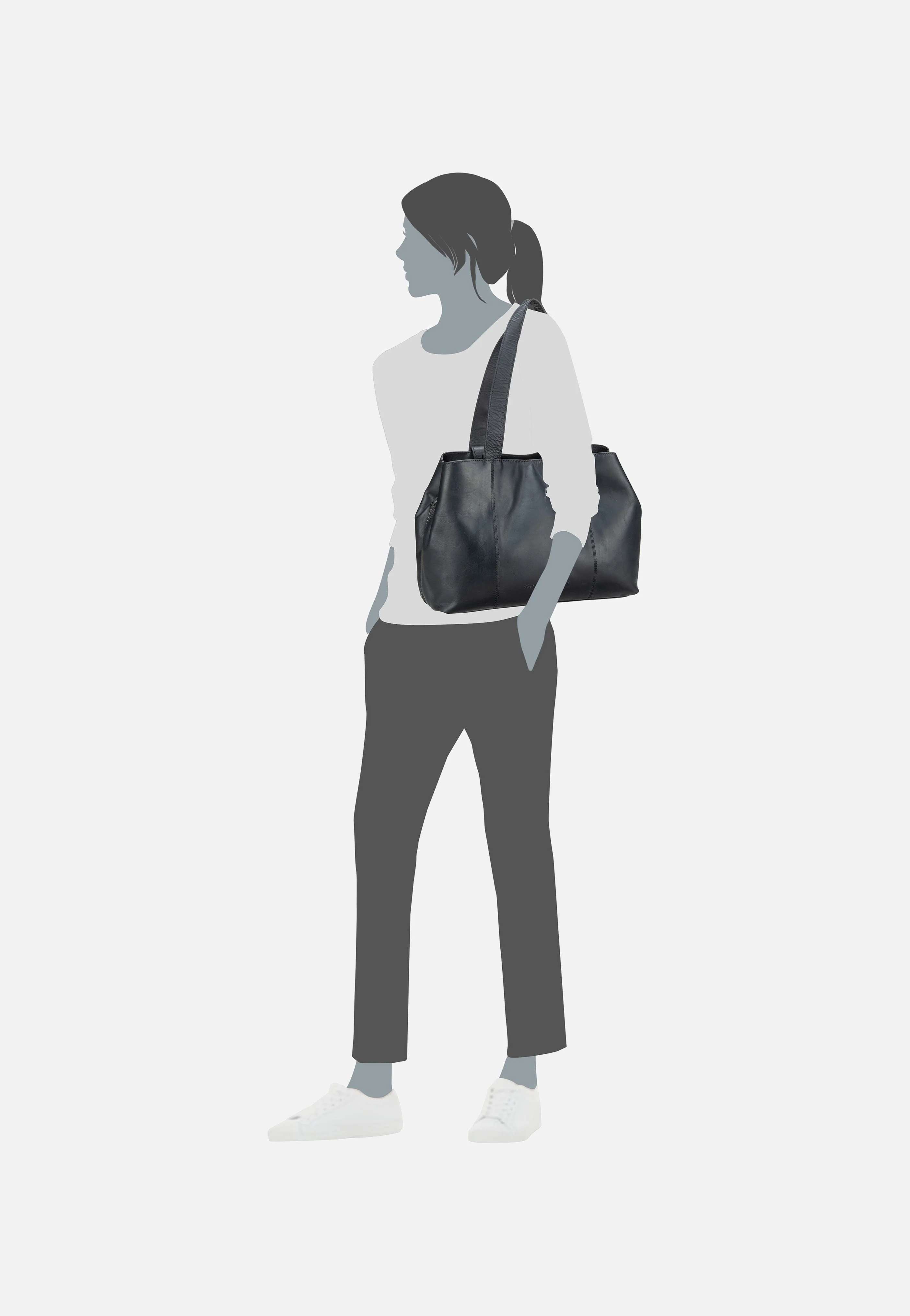 Gail 0987 Black - Shopper - Image 10
