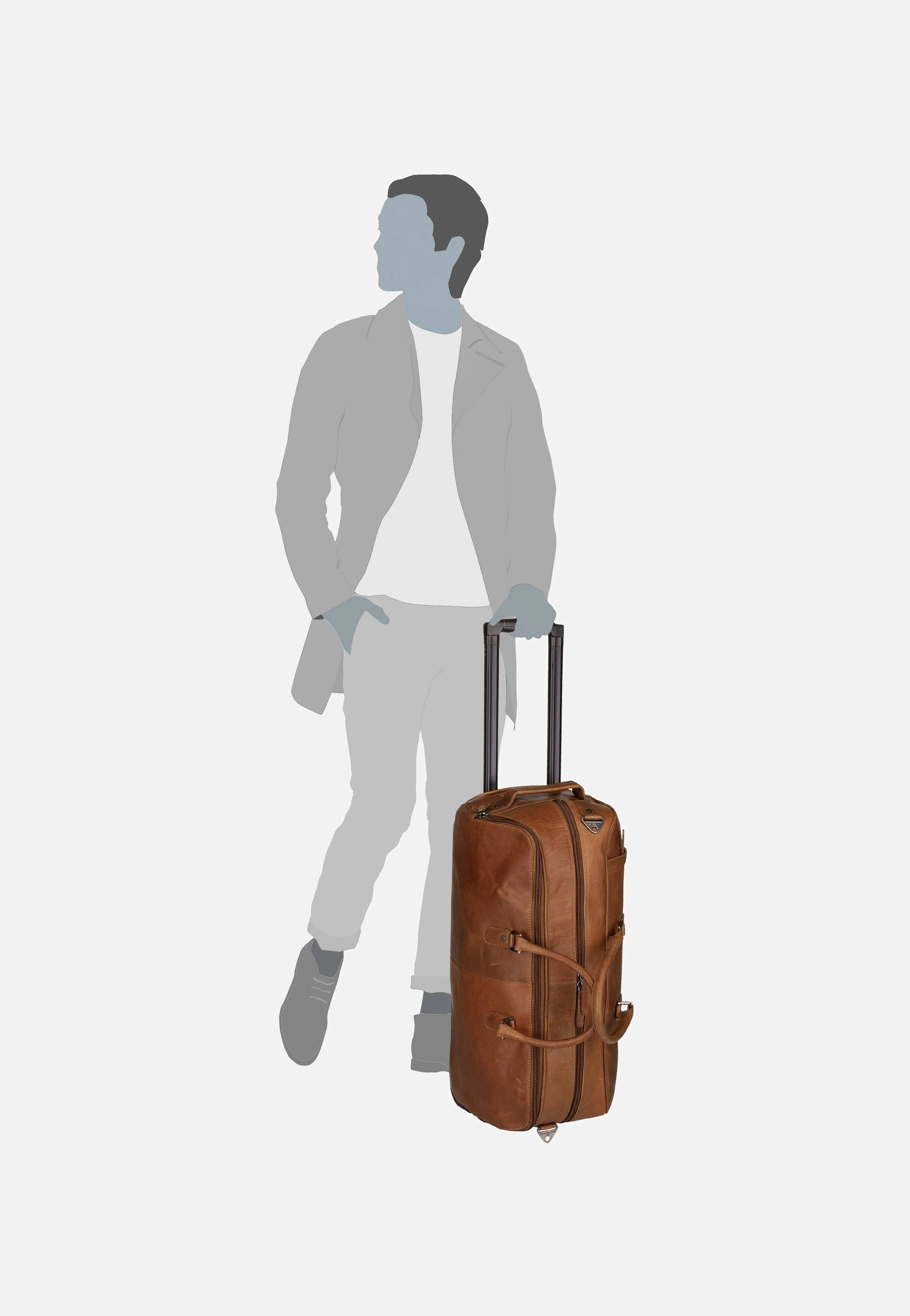 Jayven 0027 Cognac - Travel Bag - Image 7